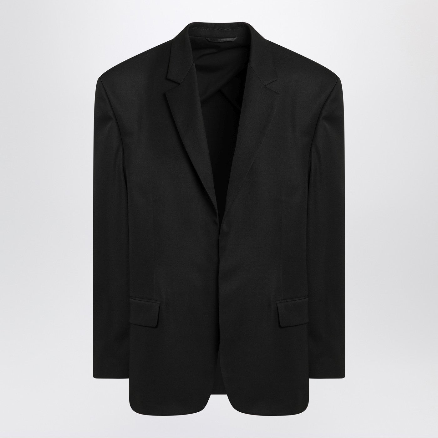 Balenciaga Single-Breasted Jacket Black In Wool Men BALENCIAGA