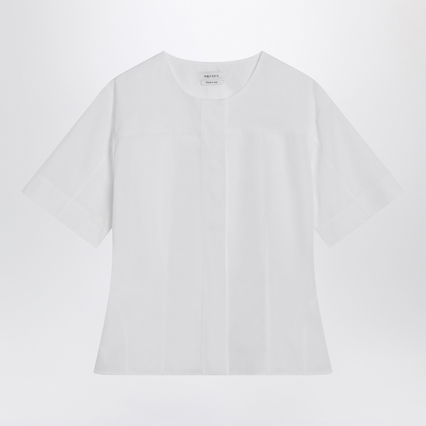 Alexander Mcqueen White Corset Shirt In Poplin Women ALEXANDER MCQUEEN