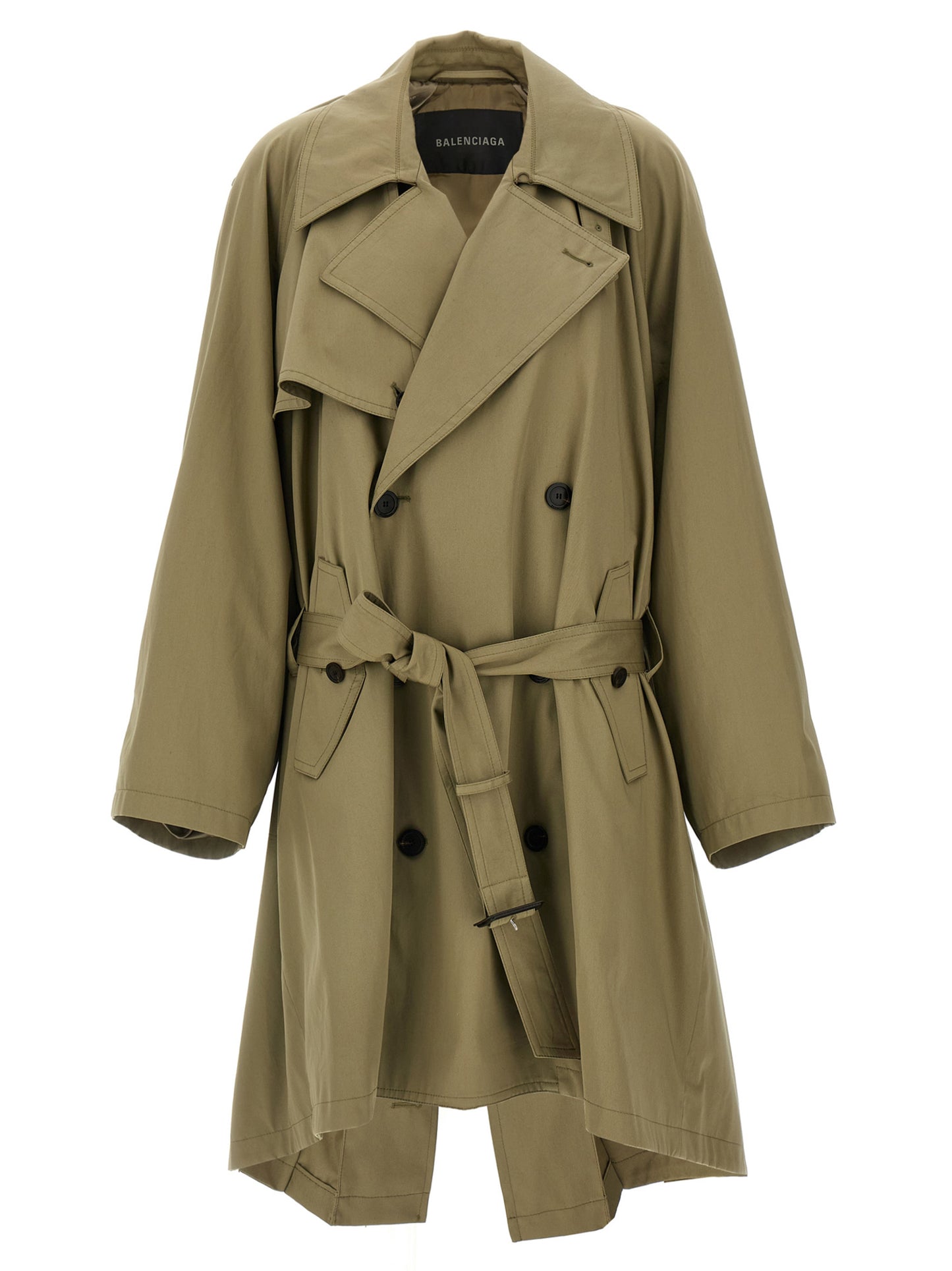 Balenciaga Women 'Draped Neck' Trench Coat BALENCIAGA