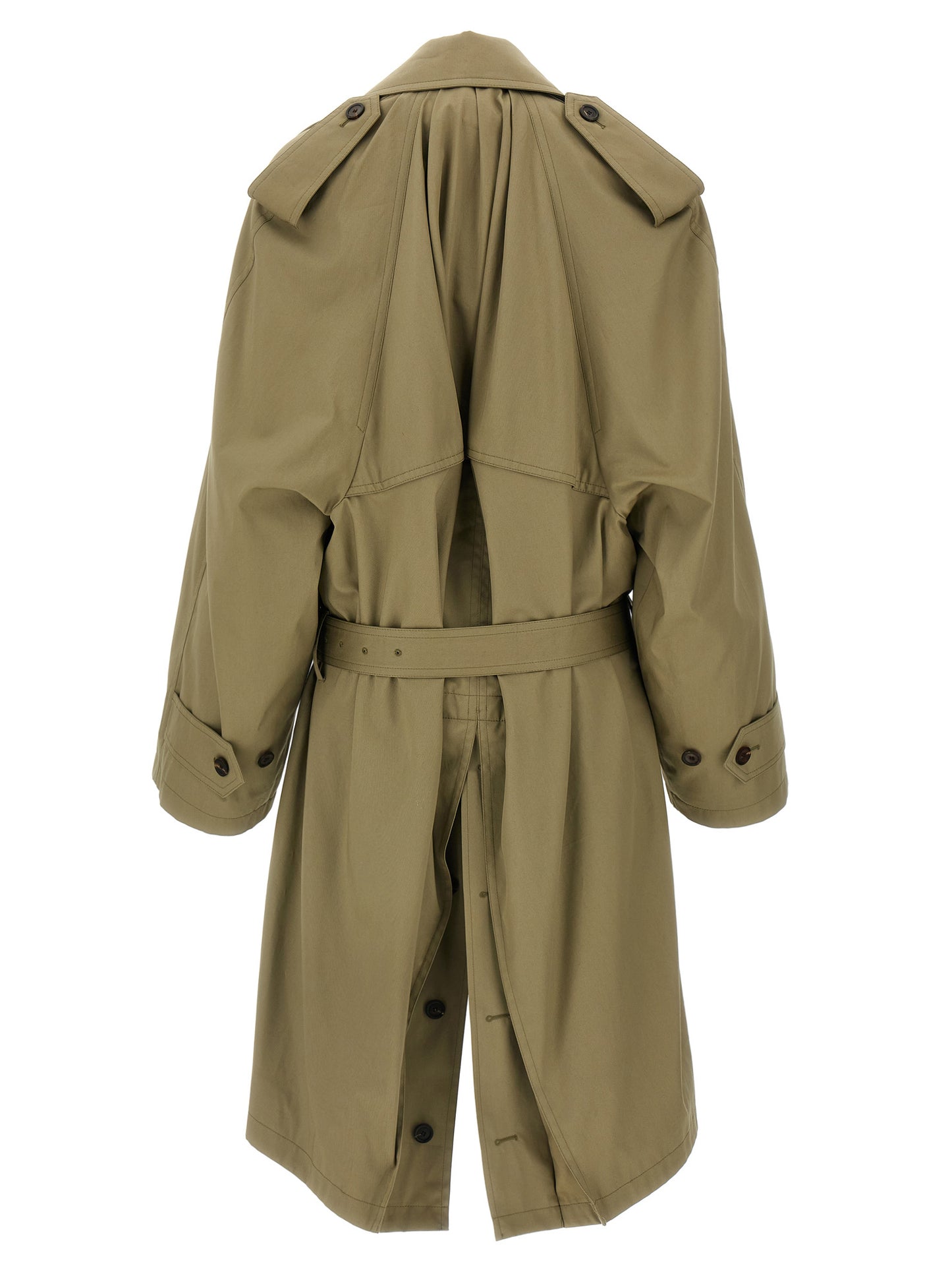 Balenciaga Women 'Draped Neck' Trench Coat BALENCIAGA