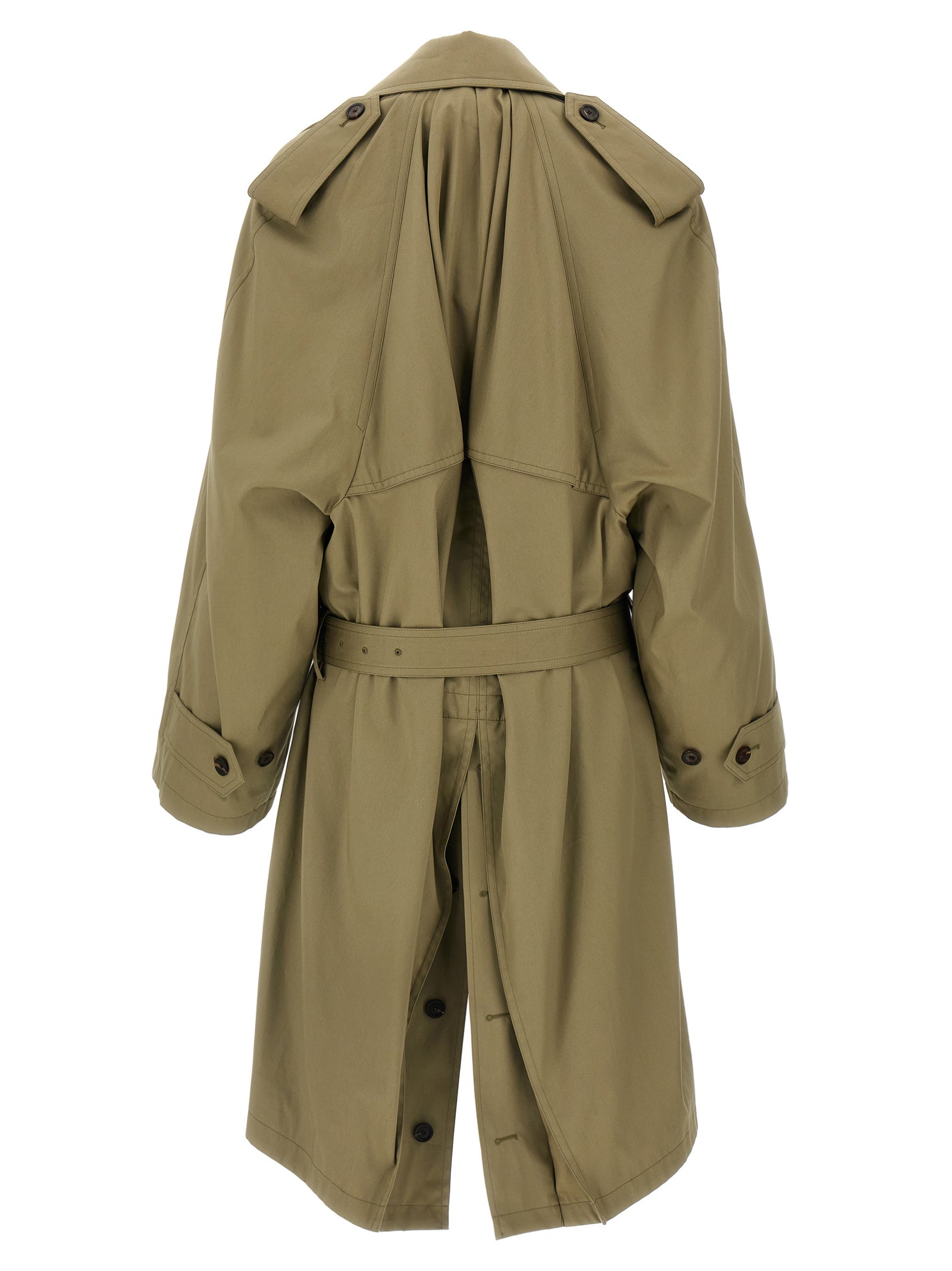 Balenciaga Women 'Draped Neck' Trench Coat BALENCIAGA