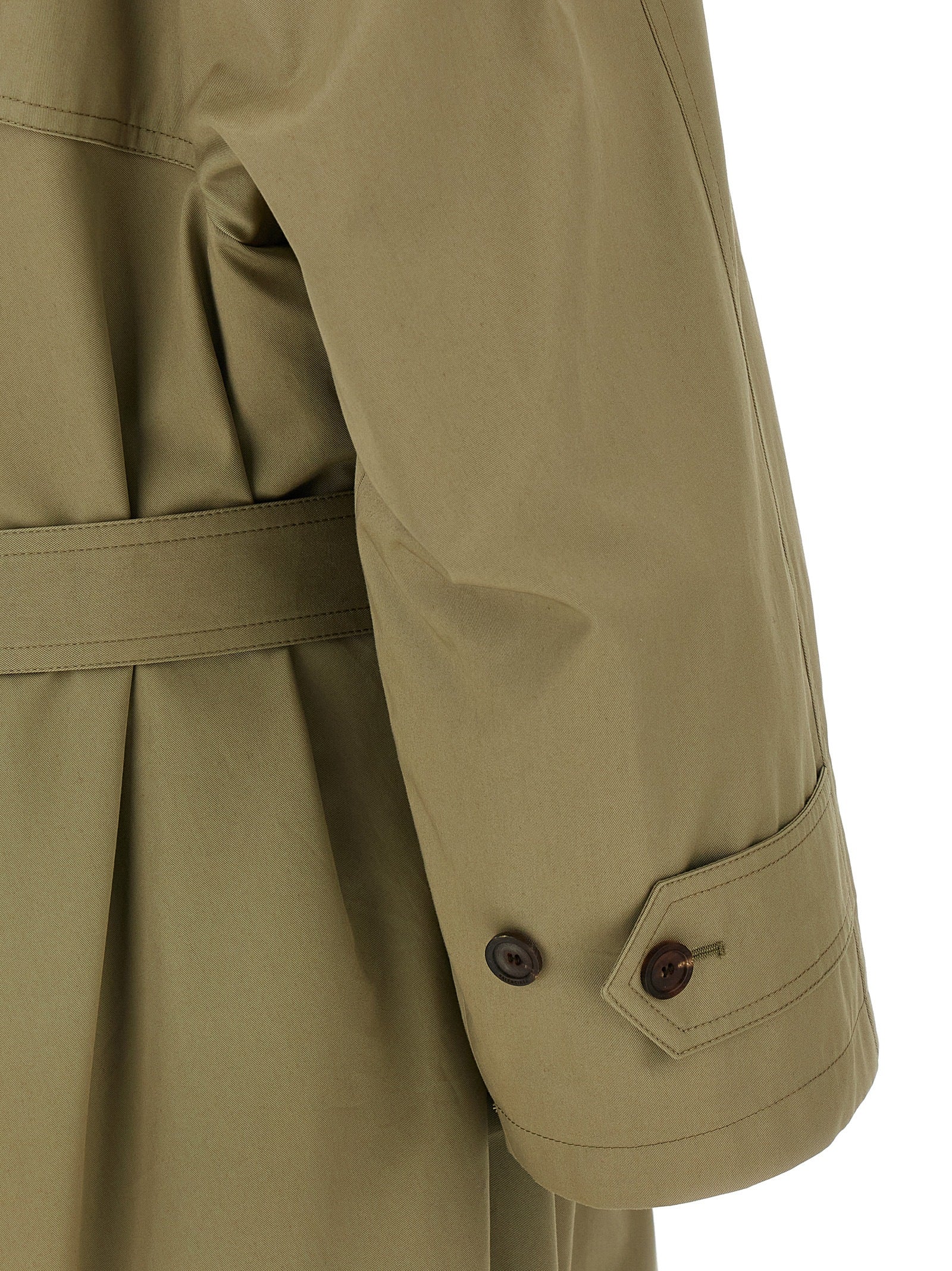 Balenciaga Women 'Draped Neck' Trench Coat BALENCIAGA