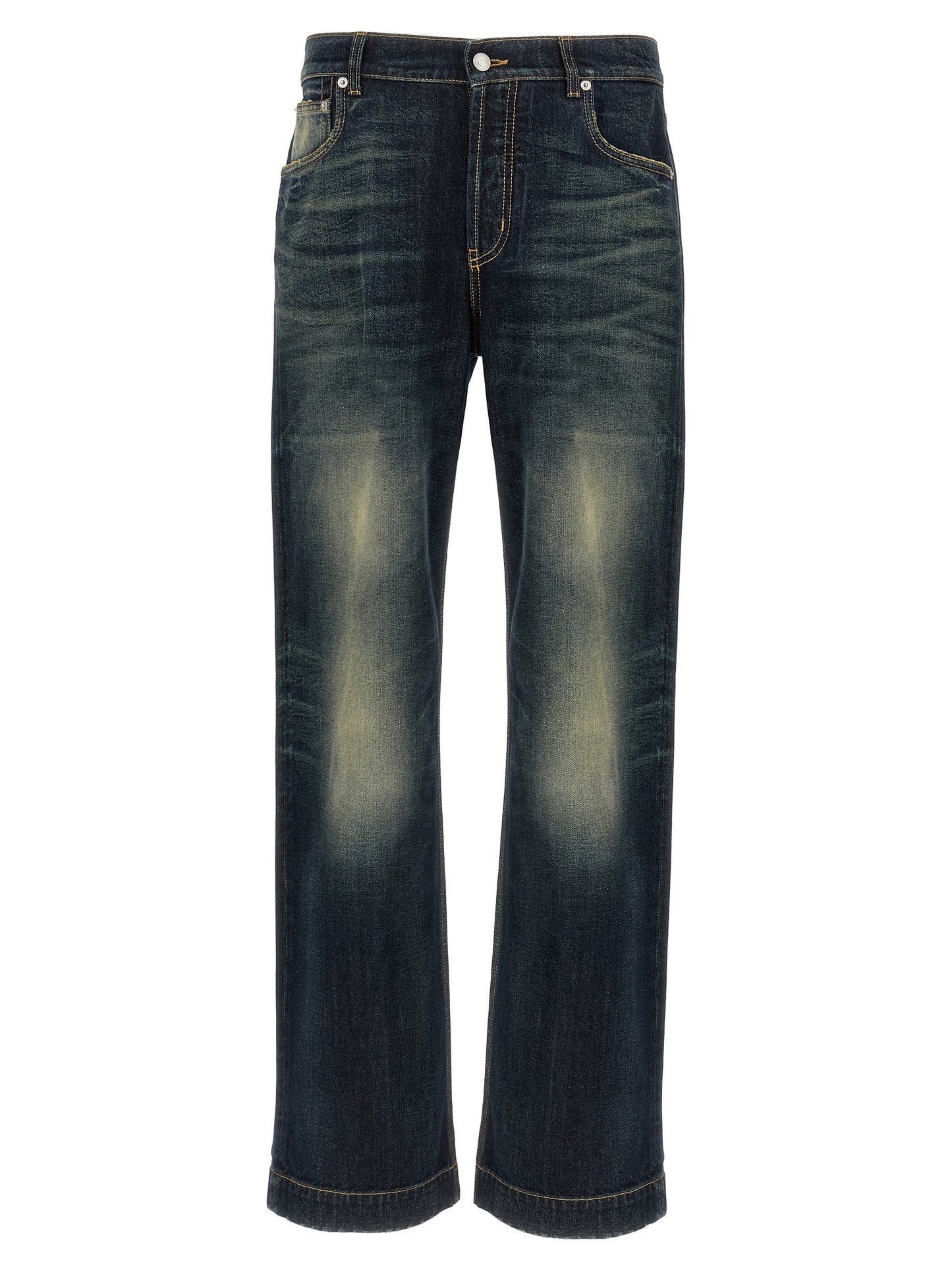 Mcqueen Men Wide Leg Jeans ALEXANDER MCQUEEN