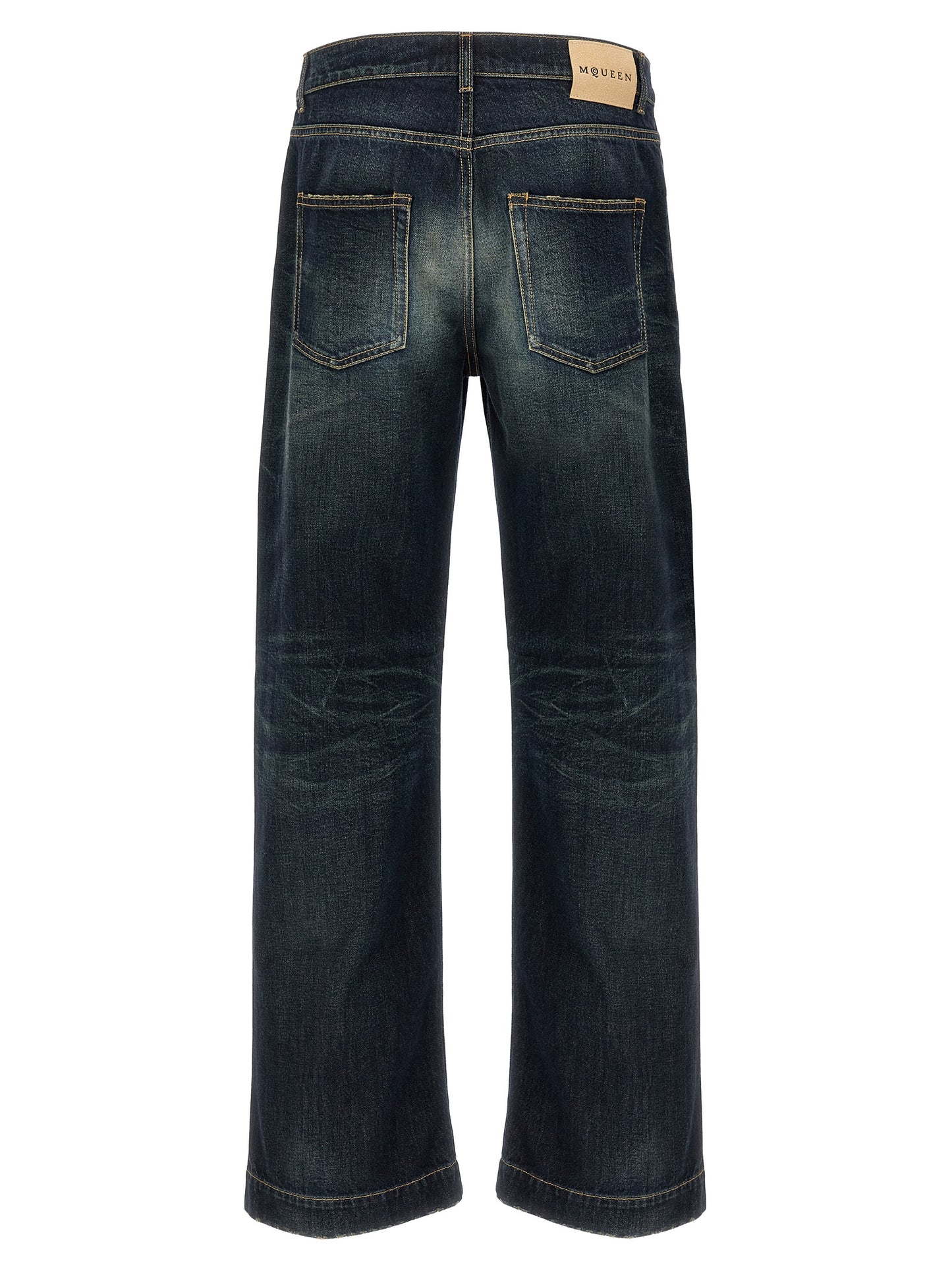 Mcqueen Men Wide Leg Jeans ALEXANDER MCQUEEN
