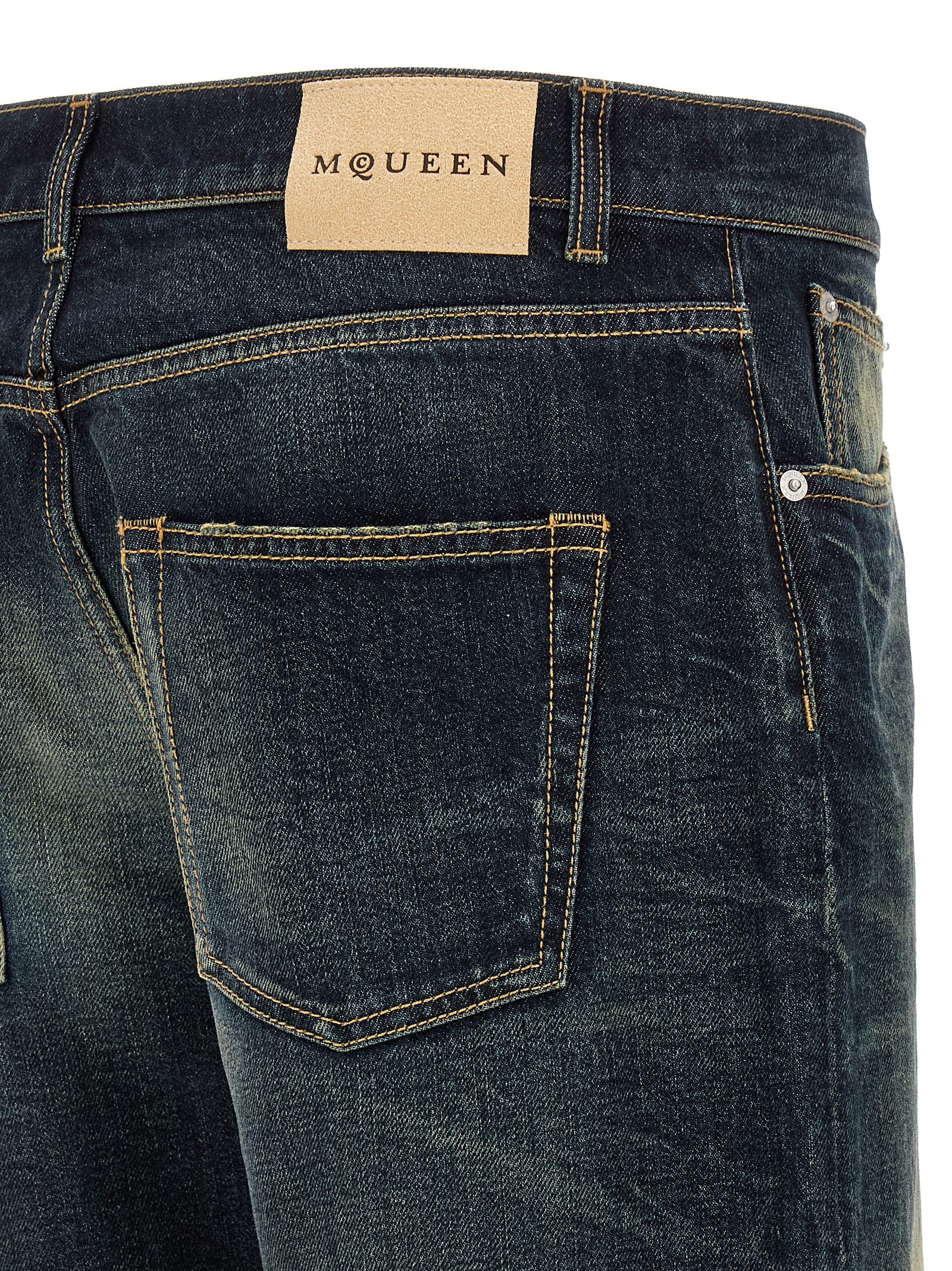 Mcqueen Men Wide Leg Jeans ALEXANDER MCQUEEN