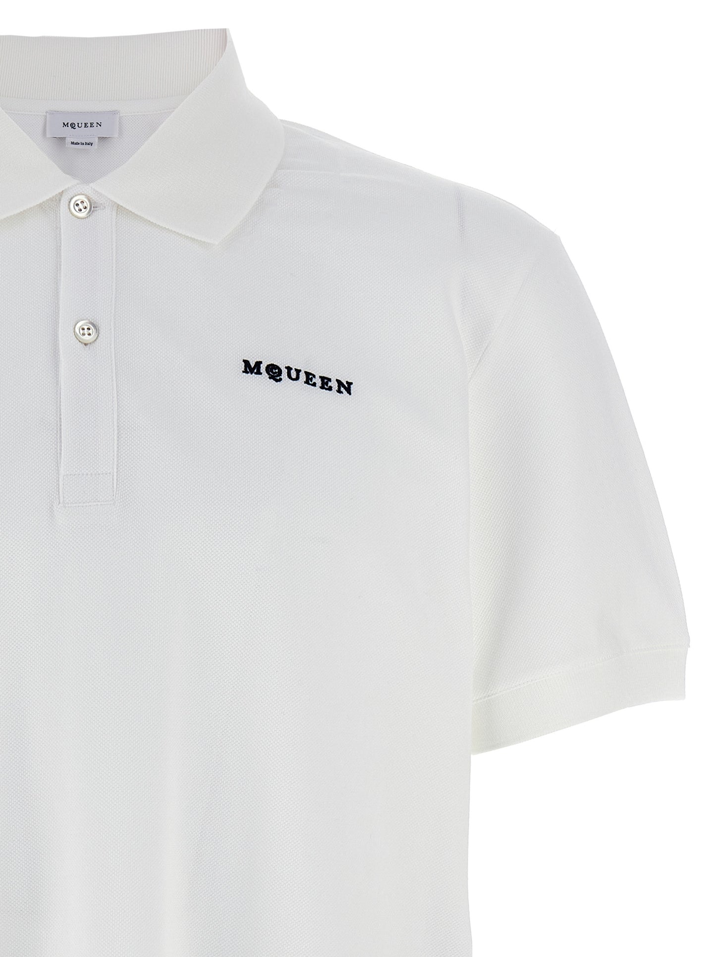 Mcqueen Men Logo Embroidery Polo Shirt ALEXANDER MCQUEEN