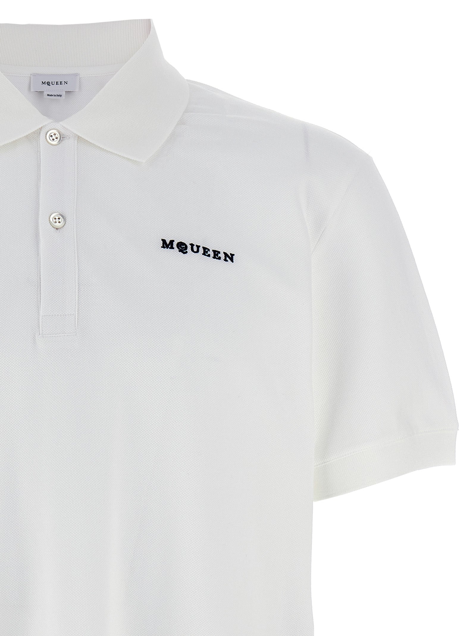 Mcqueen Men Logo Embroidery Polo Shirt ALEXANDER MCQUEEN