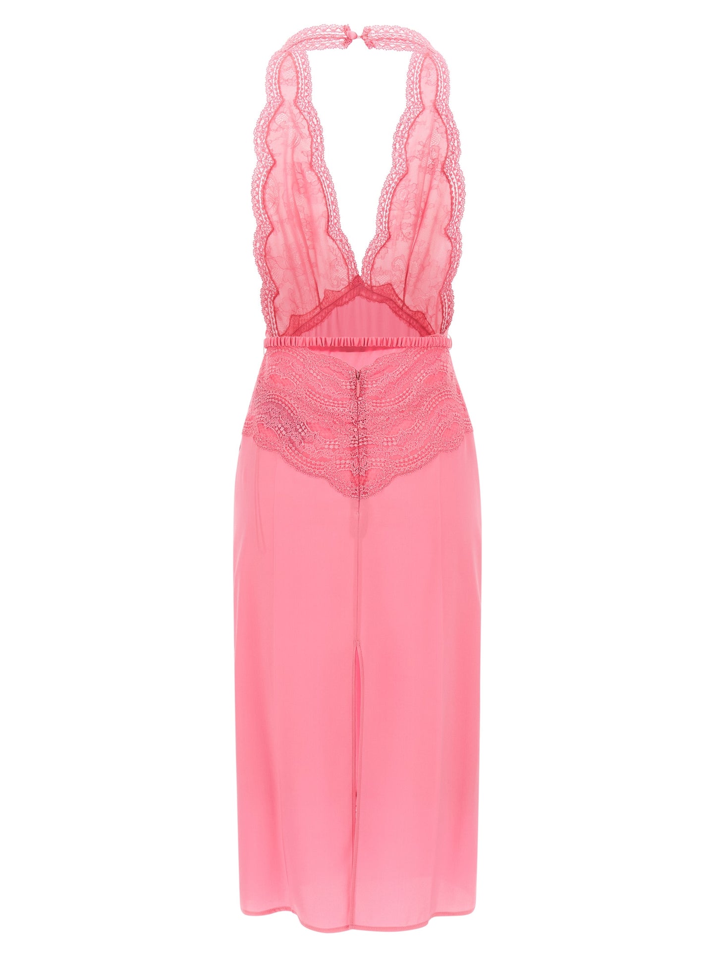 Gucci Women Satin And Lace Dress GUCCI
