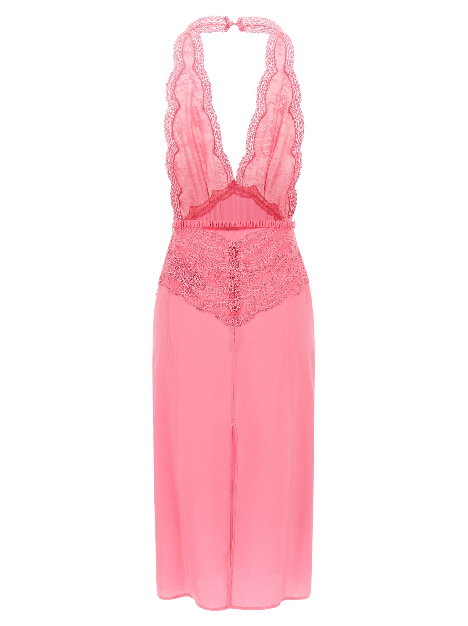 Gucci Women Satin And Lace Dress GUCCI