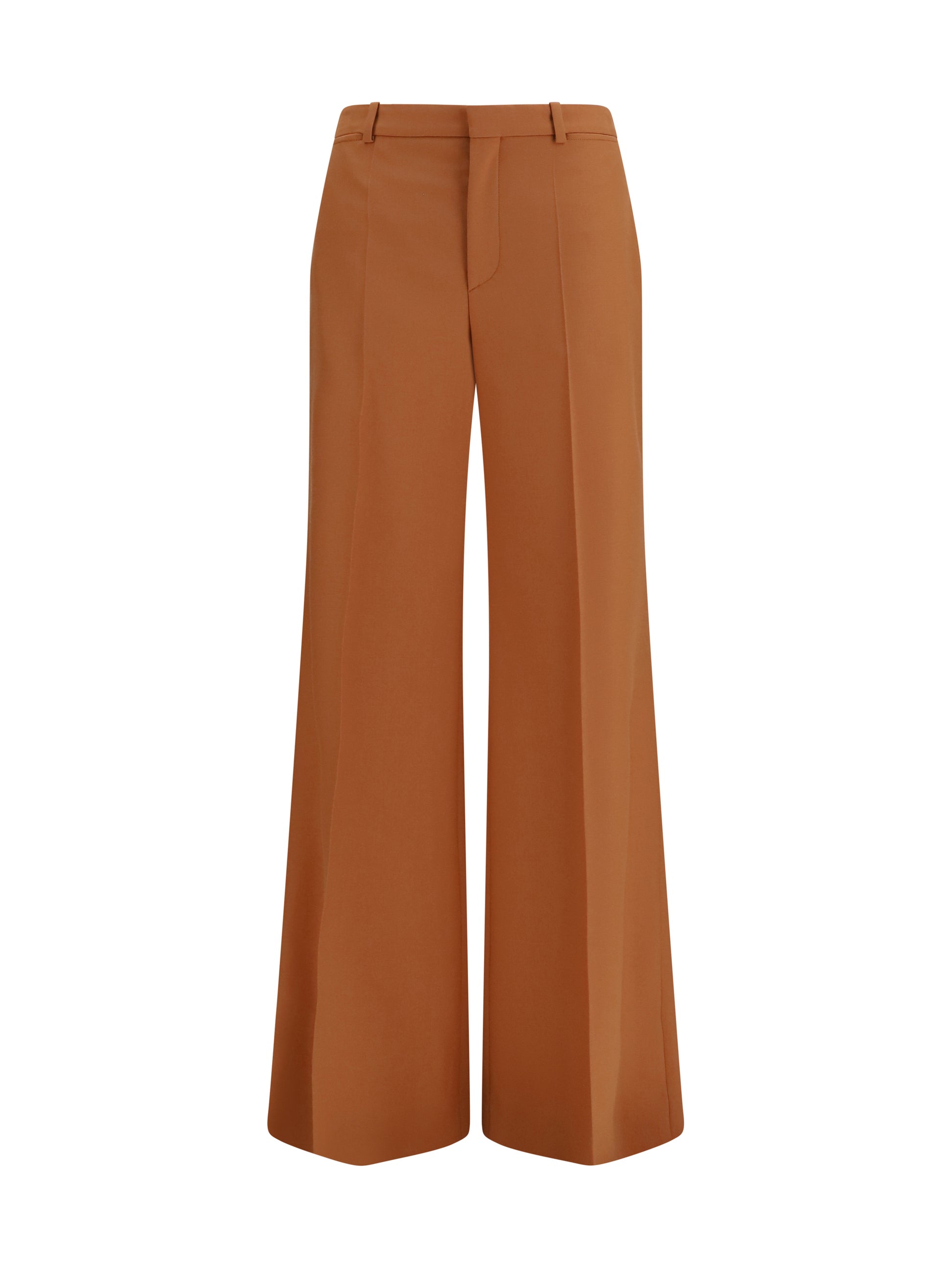 Chloé Women High-Waisted Flared Cotton Pants CHLOE