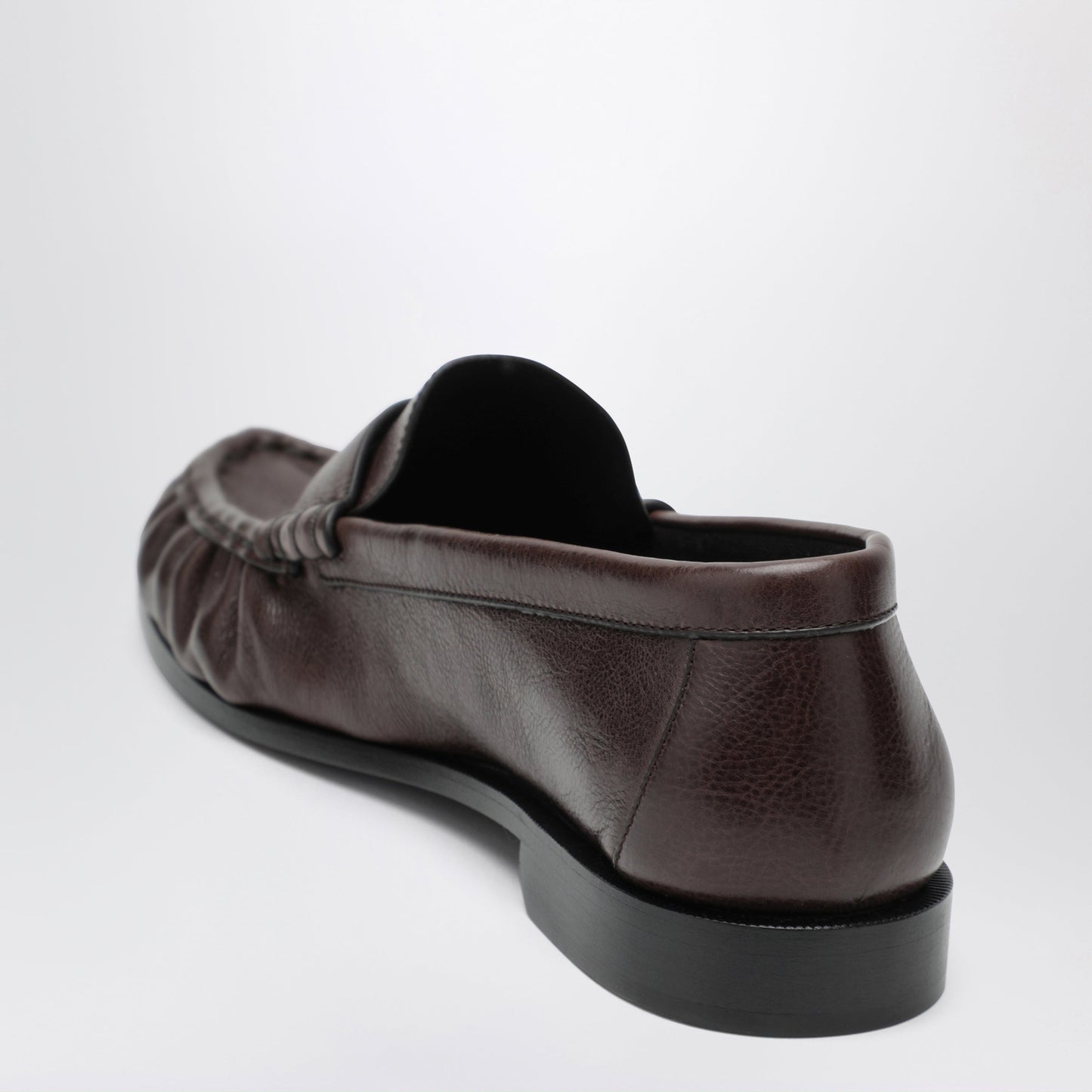 Saint Laurent Brown Le Loafer Leather Loafers Men SAINT LAURENT