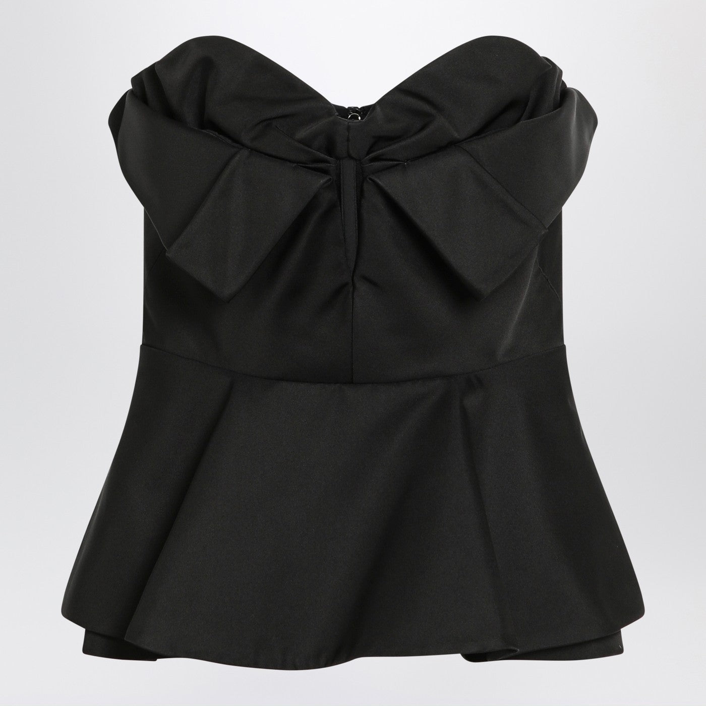 Alexander Mcqueen Black Corset Top In Silk Blend Women ALEXANDER MCQUEEN