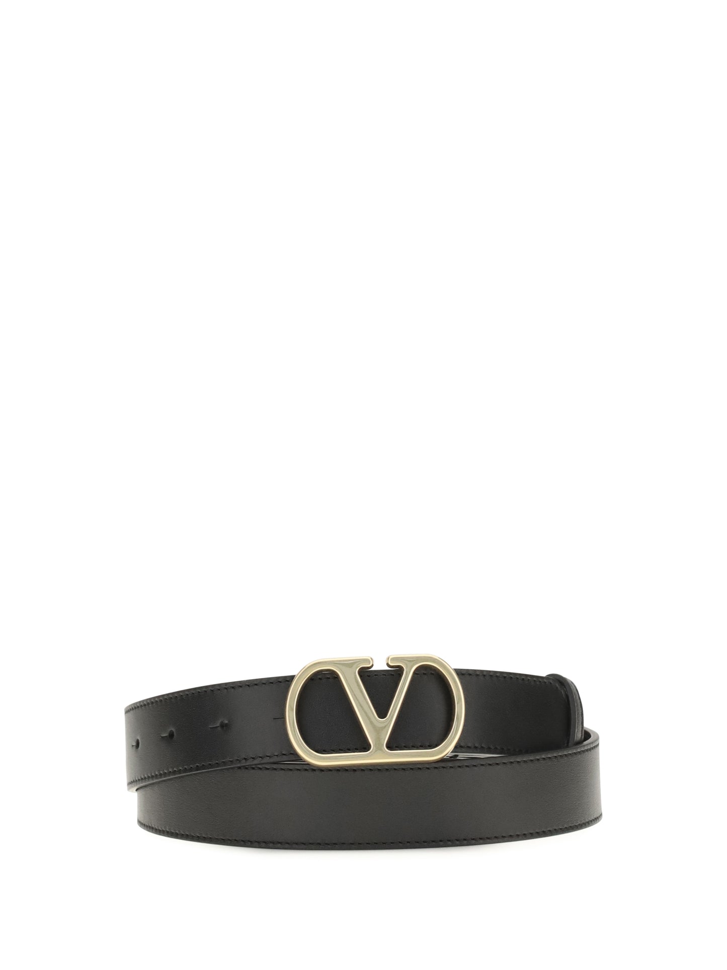 Valentino Garavani Men Vlogo Signature Leather Belt VALENTINO GARAVANI