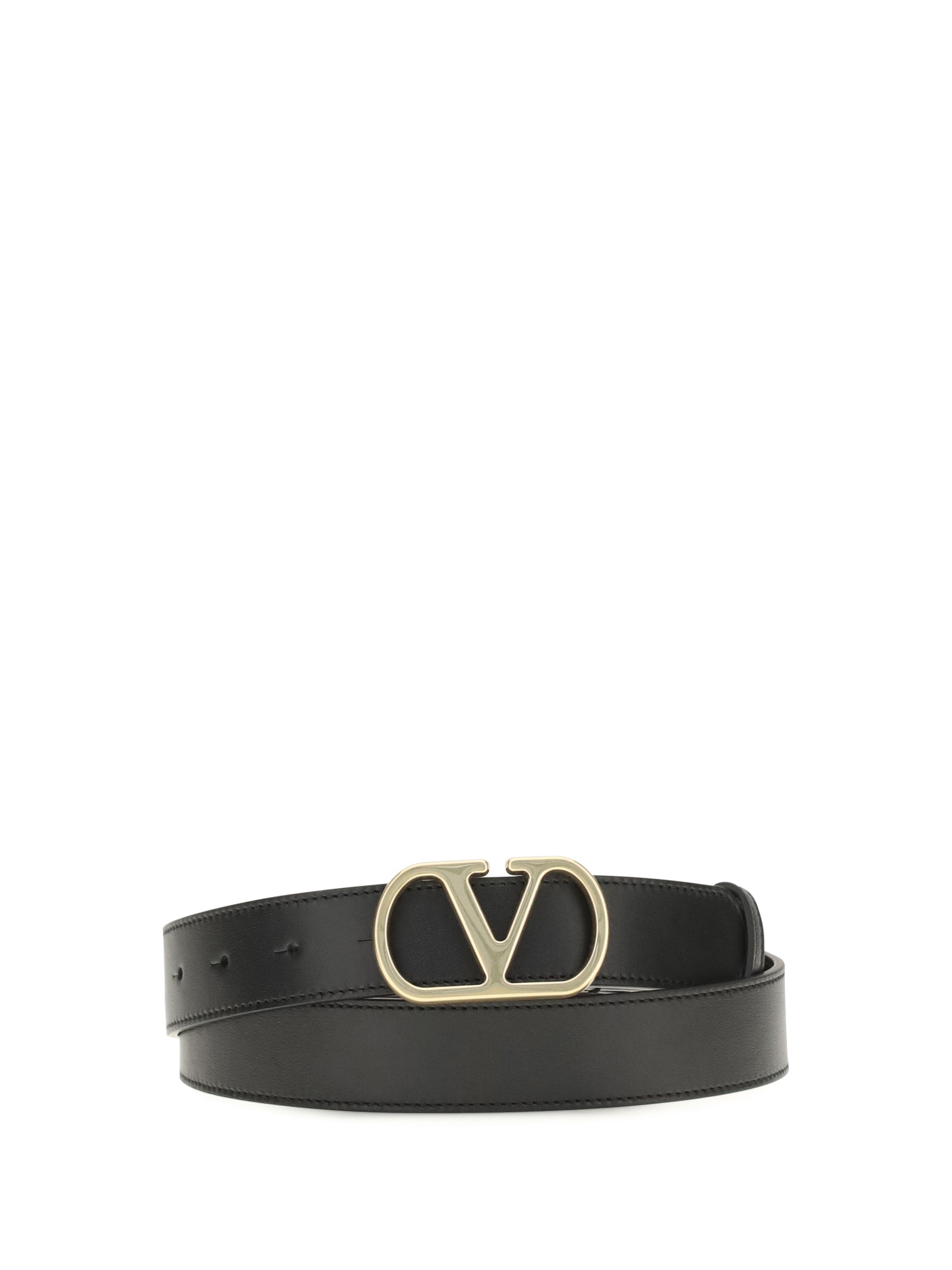Valentino Garavani Men Vlogo Signature Leather Belt VALENTINO GARAVANI