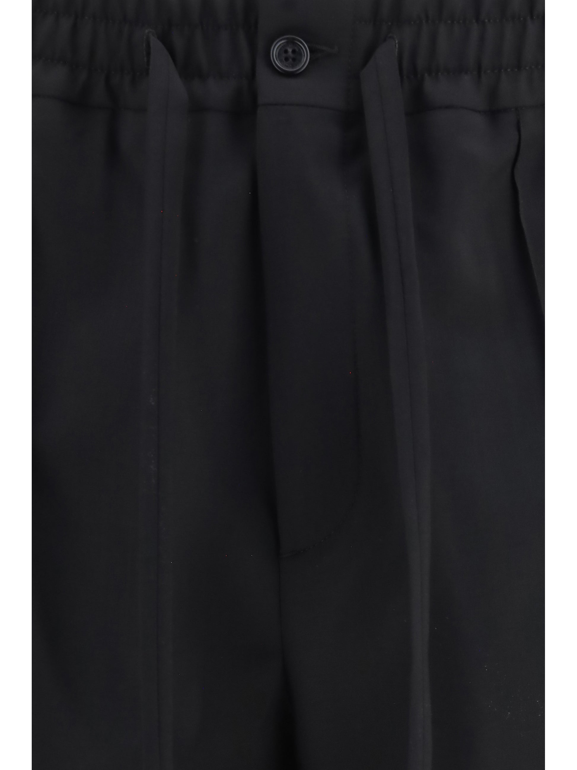 Valentino Men Vlogo Embroidered Cotton Gabardine Pants VALENTINO