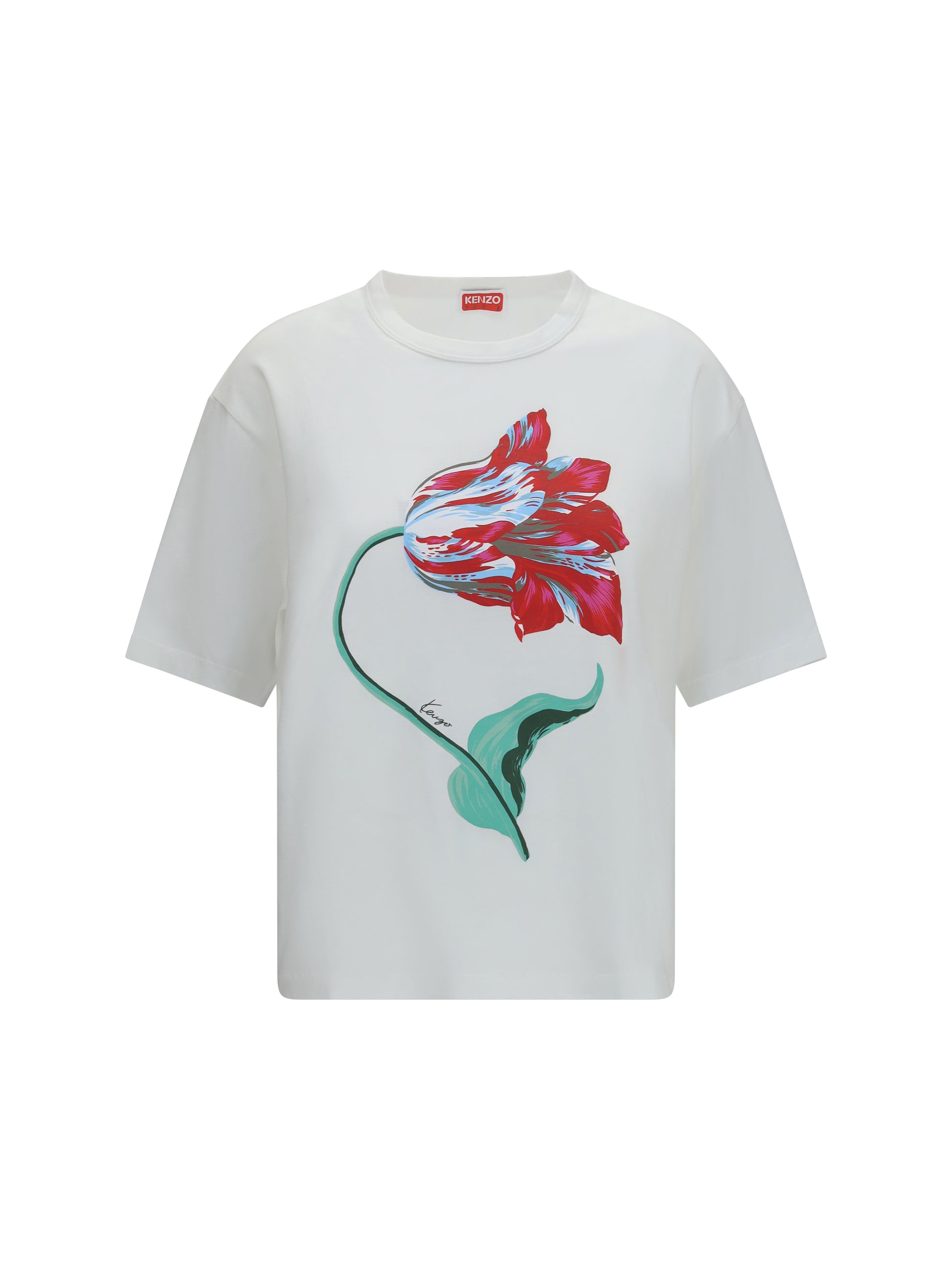 Kenzo Women Kenzo Tulip Cotton T-Shirt KENZO