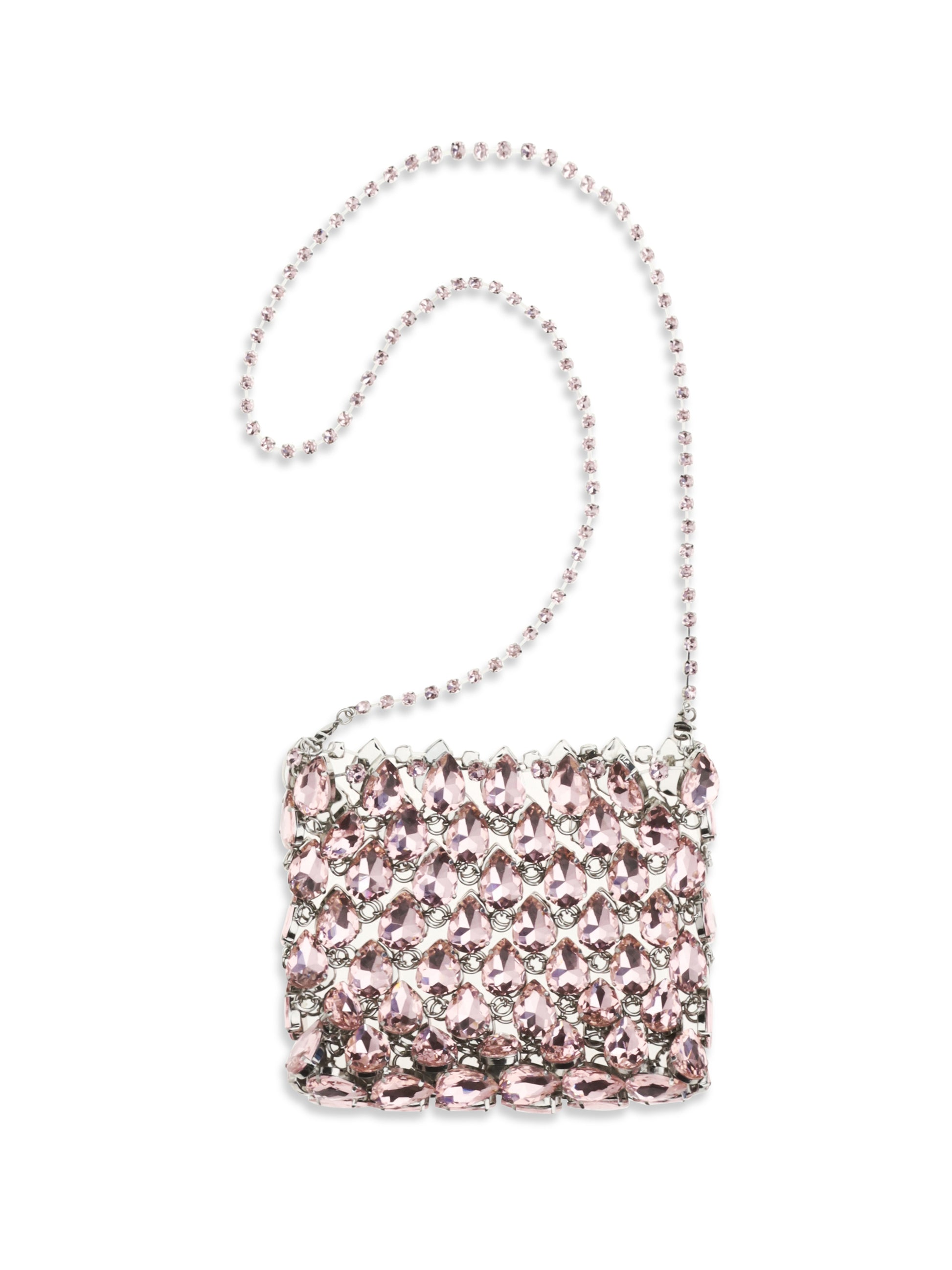 Self-Portrait Women Crystal Mesh Pouch SELF-PORTRAIT