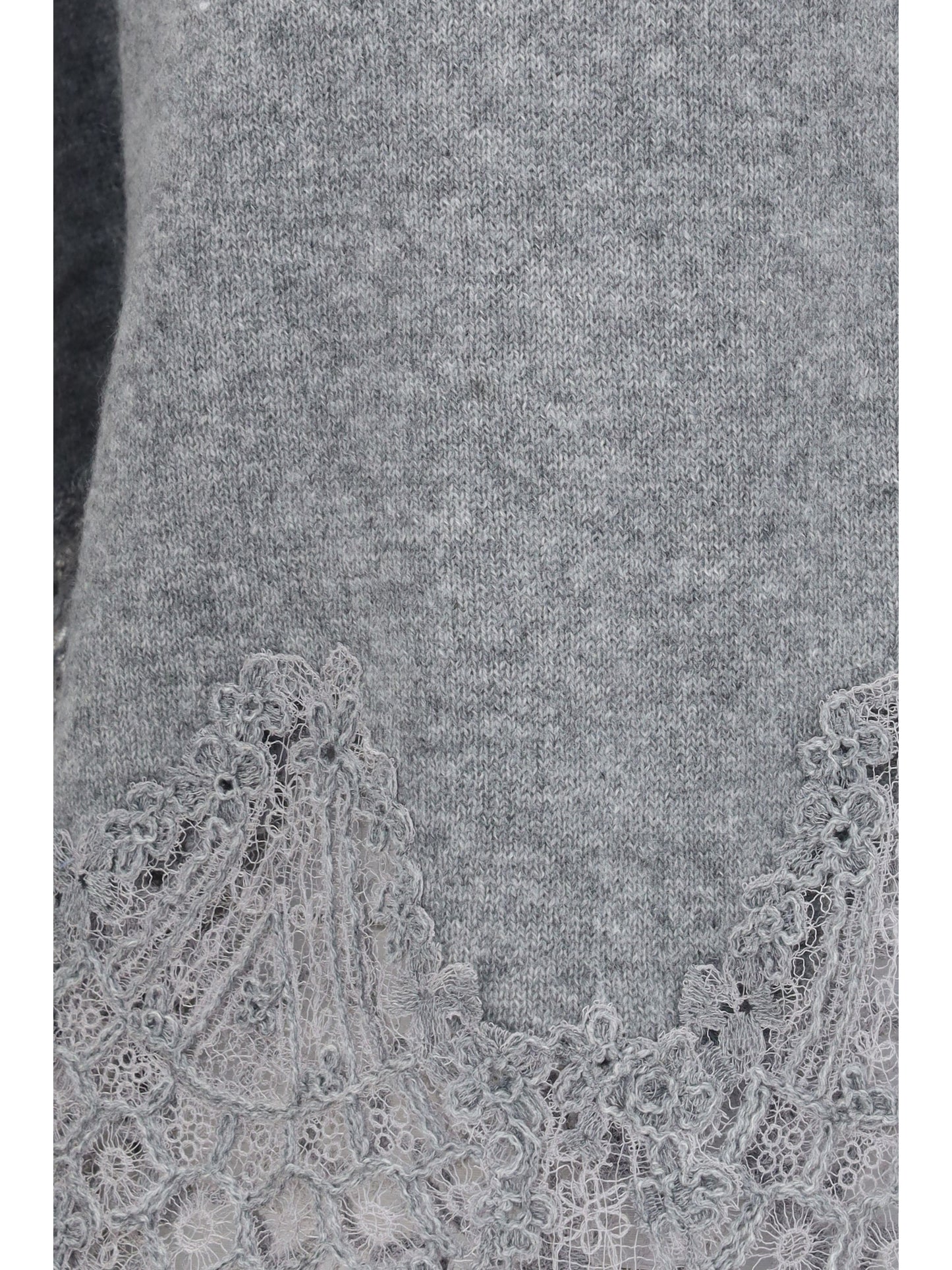 Ermanno Scervino Women Boat Neck Lace Sweater ERMANO SCERVINO