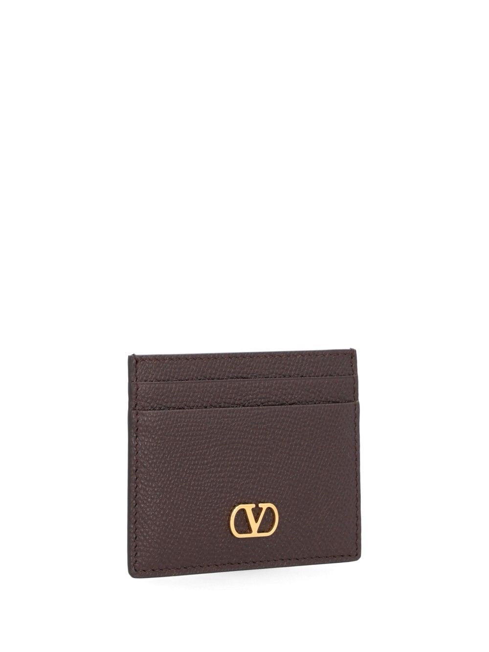 Valentino Garavani Women Vlogo Signature Leather Card Holder VALENTINO GARAVANI