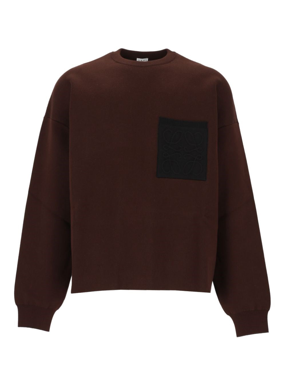 Loewe Men Cotton-Blend Anagram Sweater With Pocket LOEWE