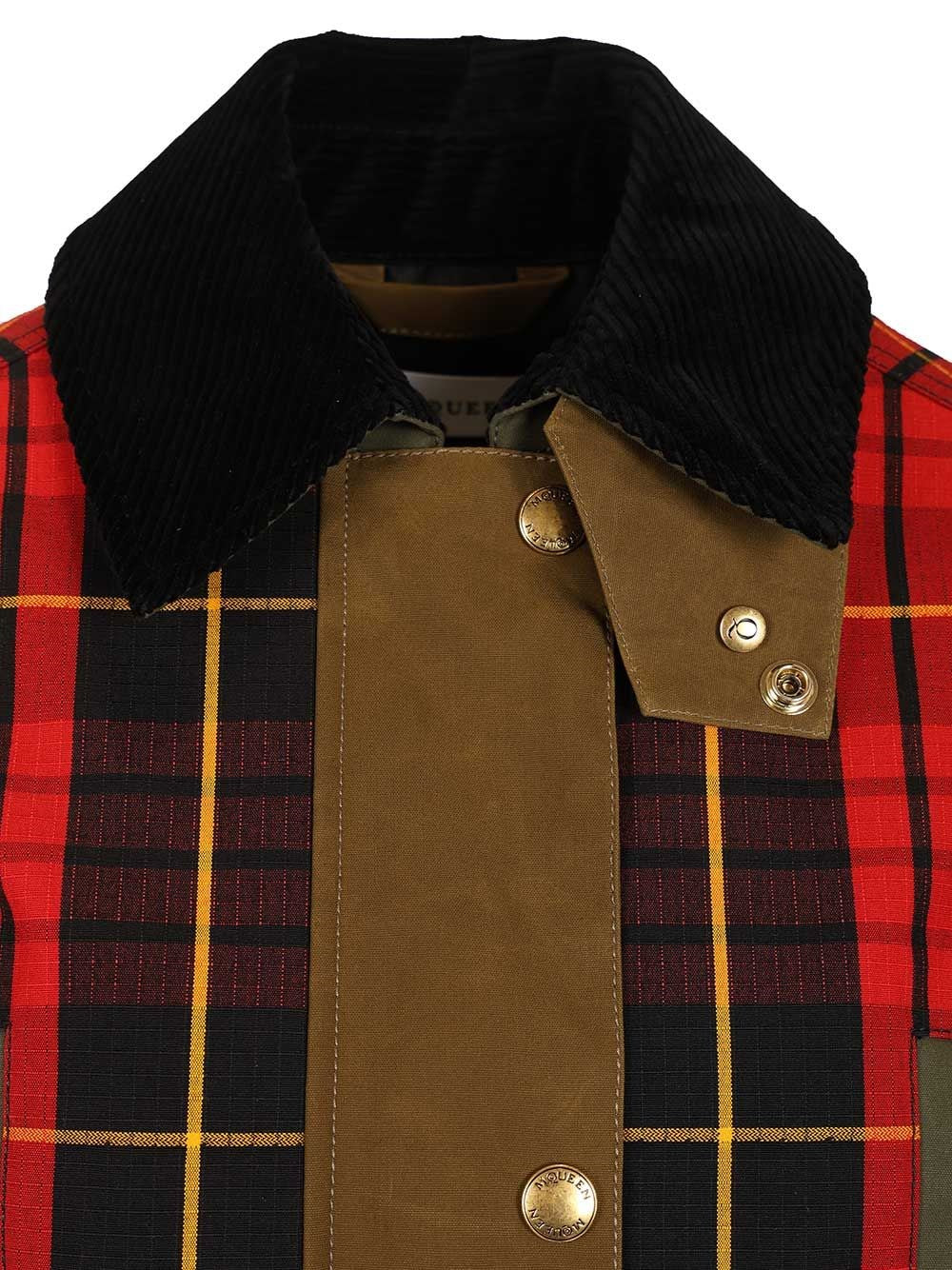 Mcqueen Women Tartan Ripstop Jacket ALEXANDER MCQUEEN