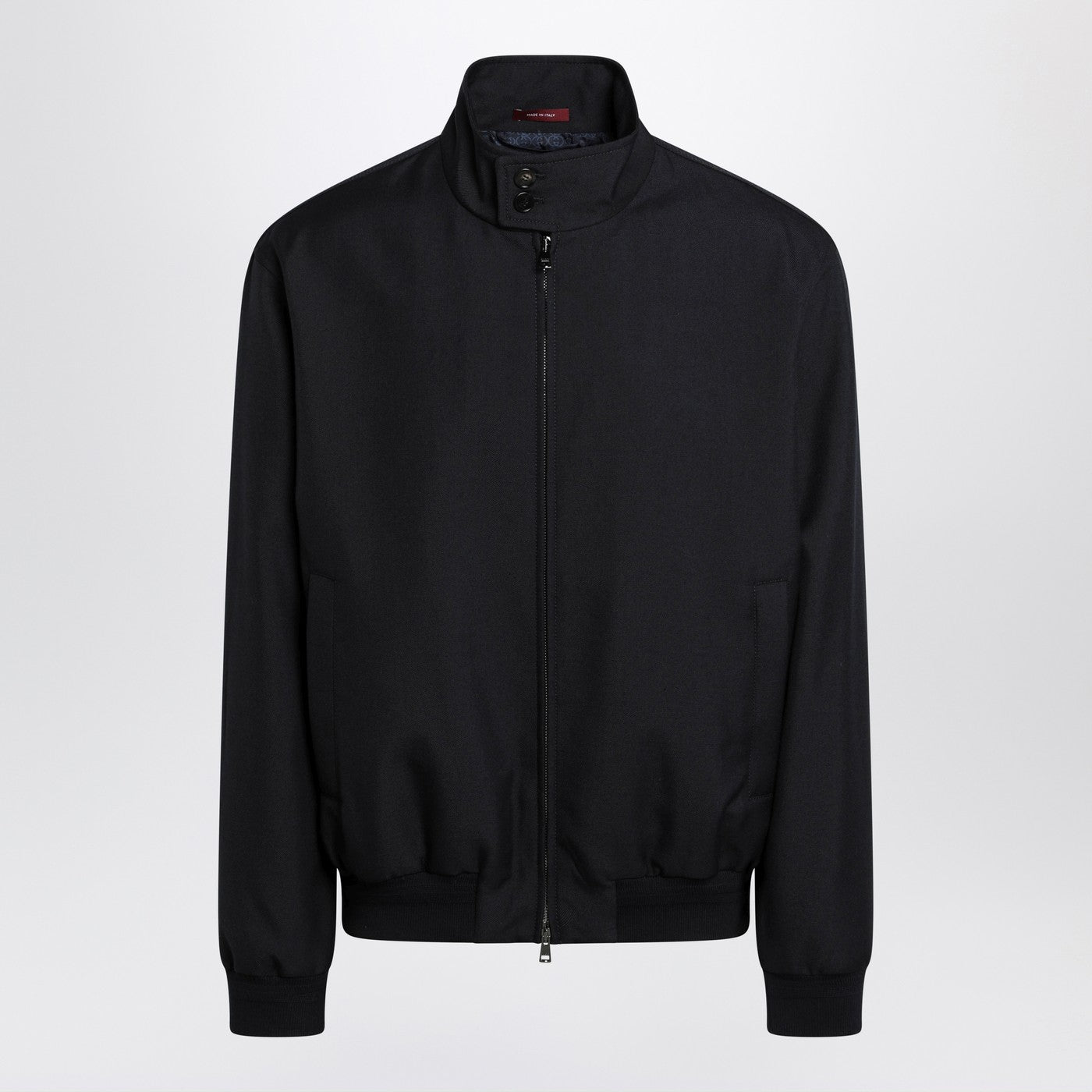 Gucci Blue Zip-Up Jacket In Wool-Blend Twill Men GUCCI