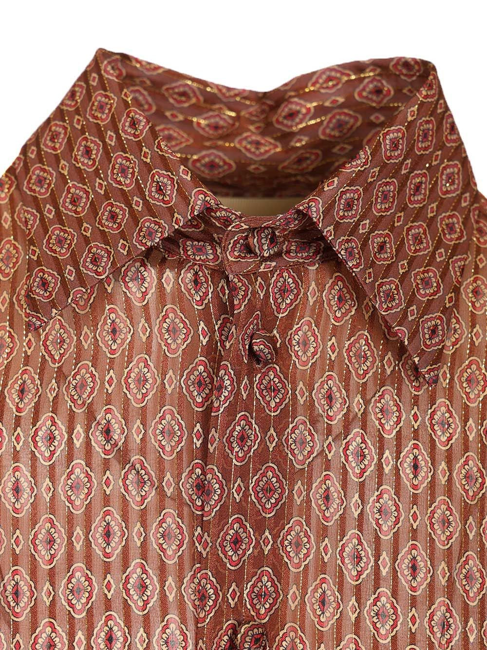 Valentino Garavani Men Silk Shirt With Geometric Print VALENTINO GARAVANI
