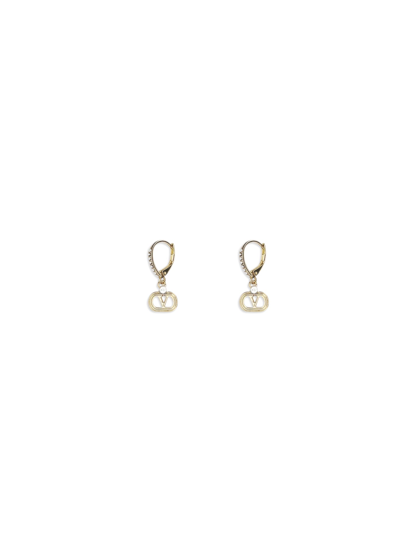 Valentino Garavani Women Ovalette Earrings In Metal And Swarovski® Crystals VALENTINO GARAVANI