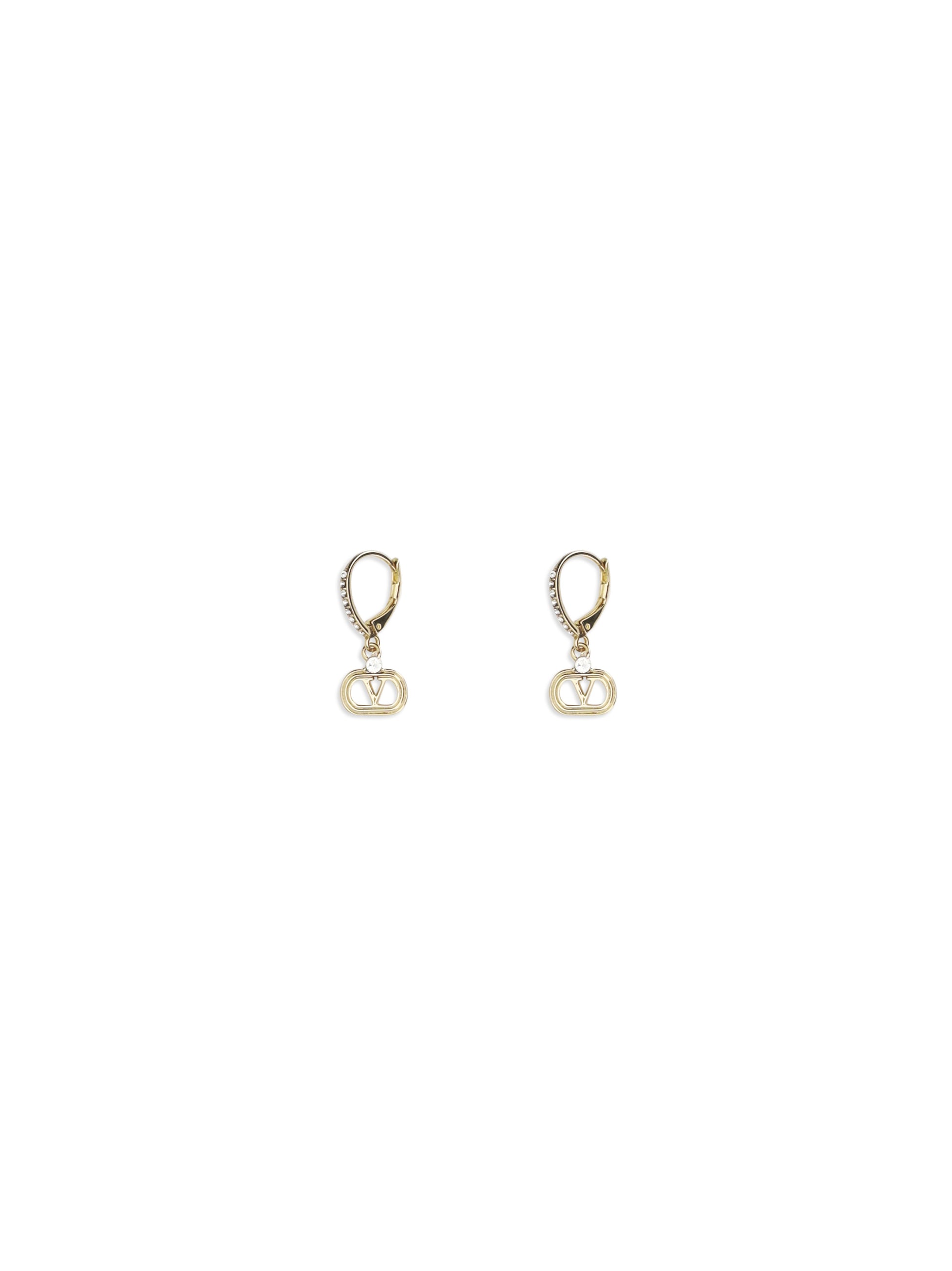 Valentino Garavani Women Ovalette Earrings In Metal And Swarovski® Crystals VALENTINO GARAVANI