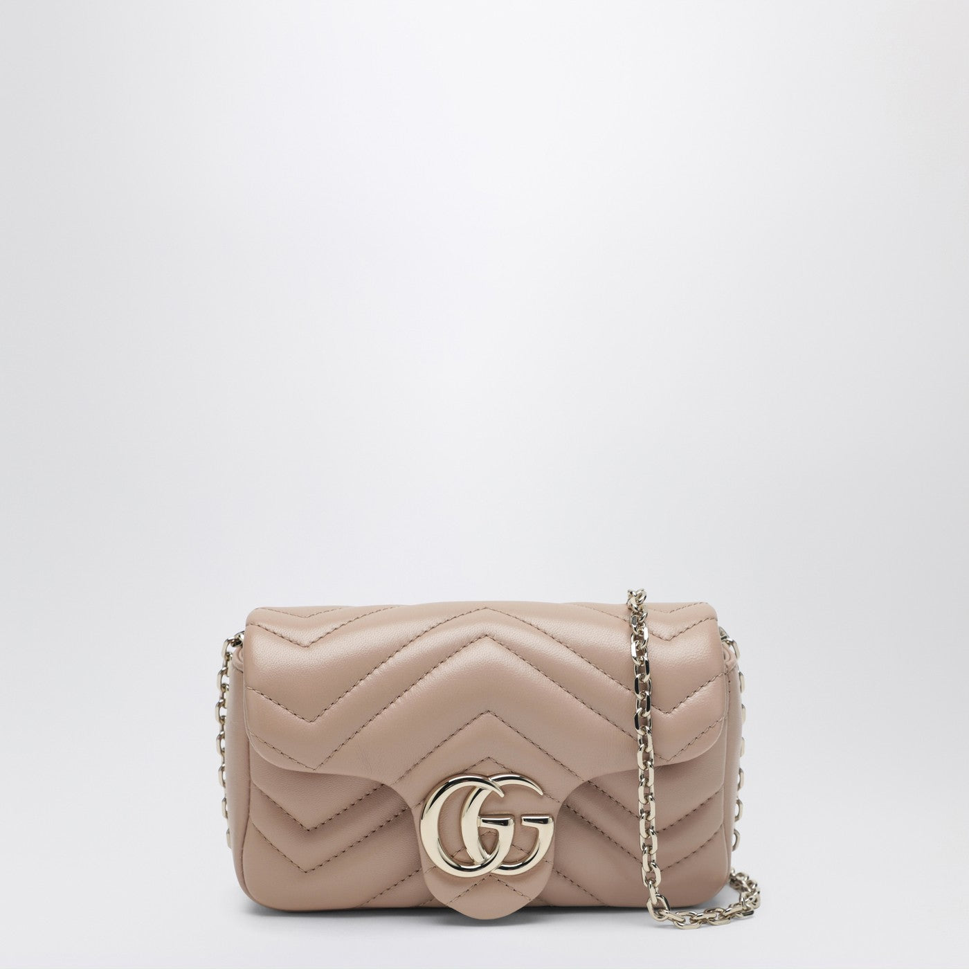 Gucci Mini Gg Marmont Shoulder Bag In Pale Pink Women GUCCI