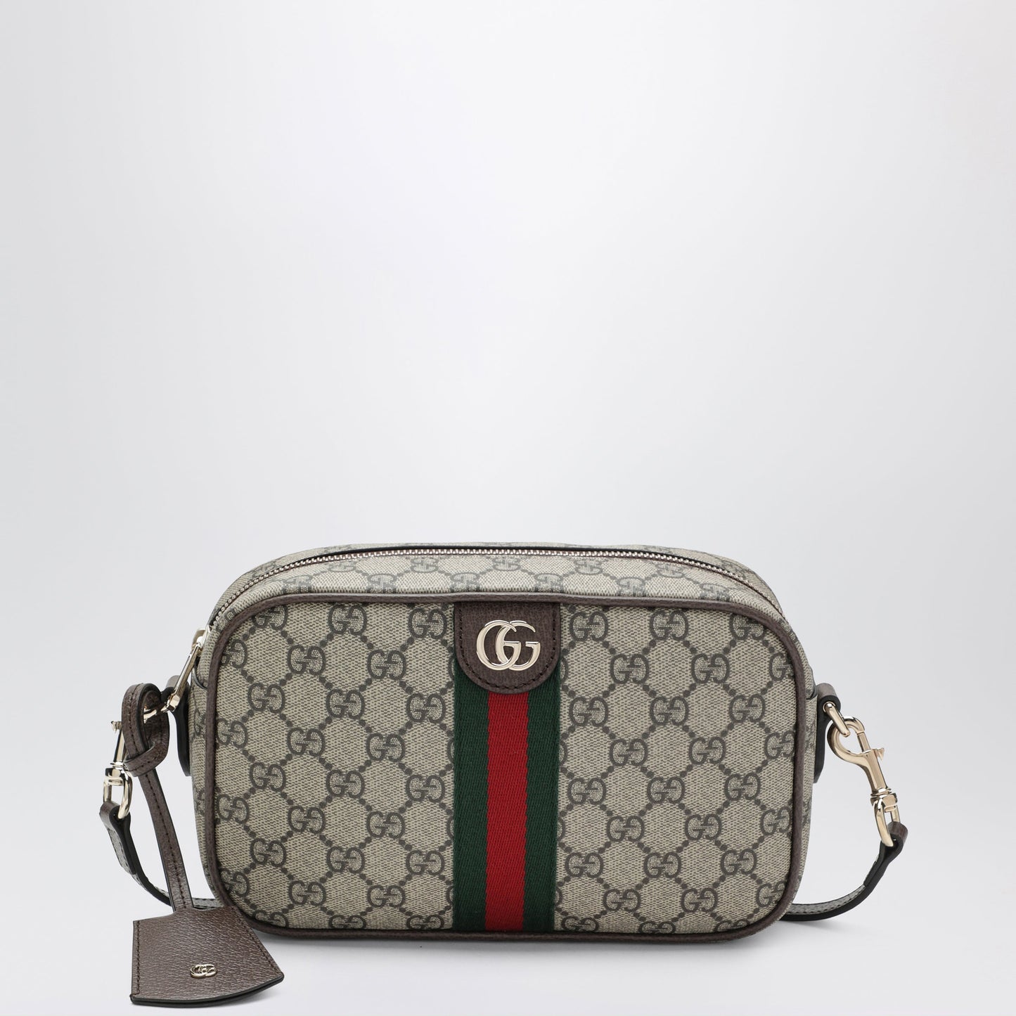 Gucci Small Ophidia Camera Bag In Beige Gg Canvas Women GUCCI