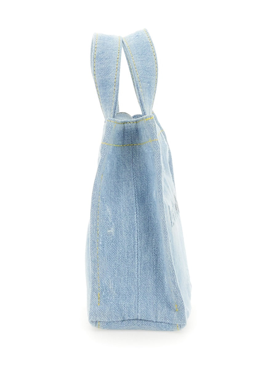 Acne Studios Women Mini Denim Shopper Bag With Logo ACNE STUDIOS