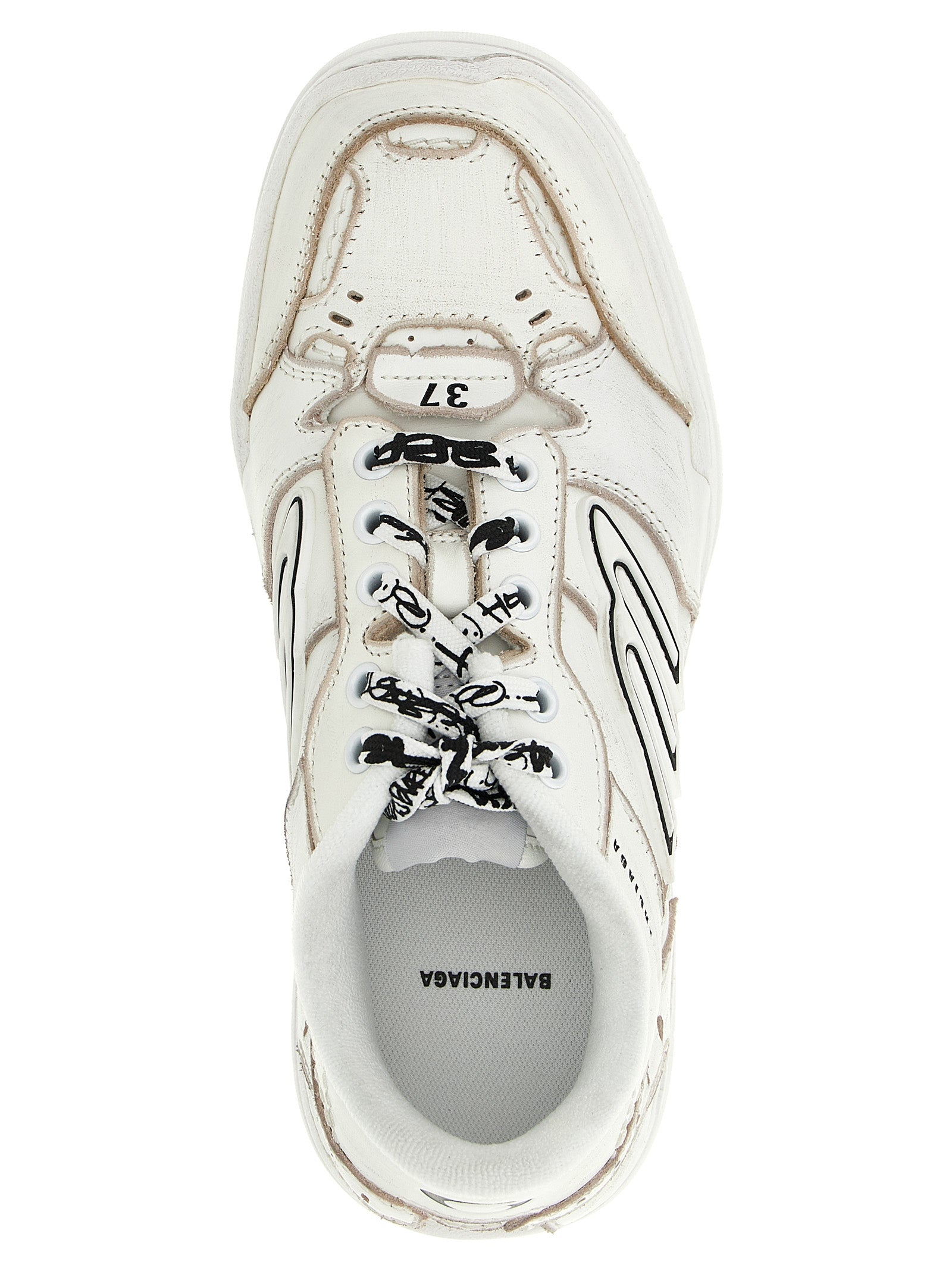 Balenciaga Women 'Hamptons Worn-Out Medio' Sneakers BALENCIAGA