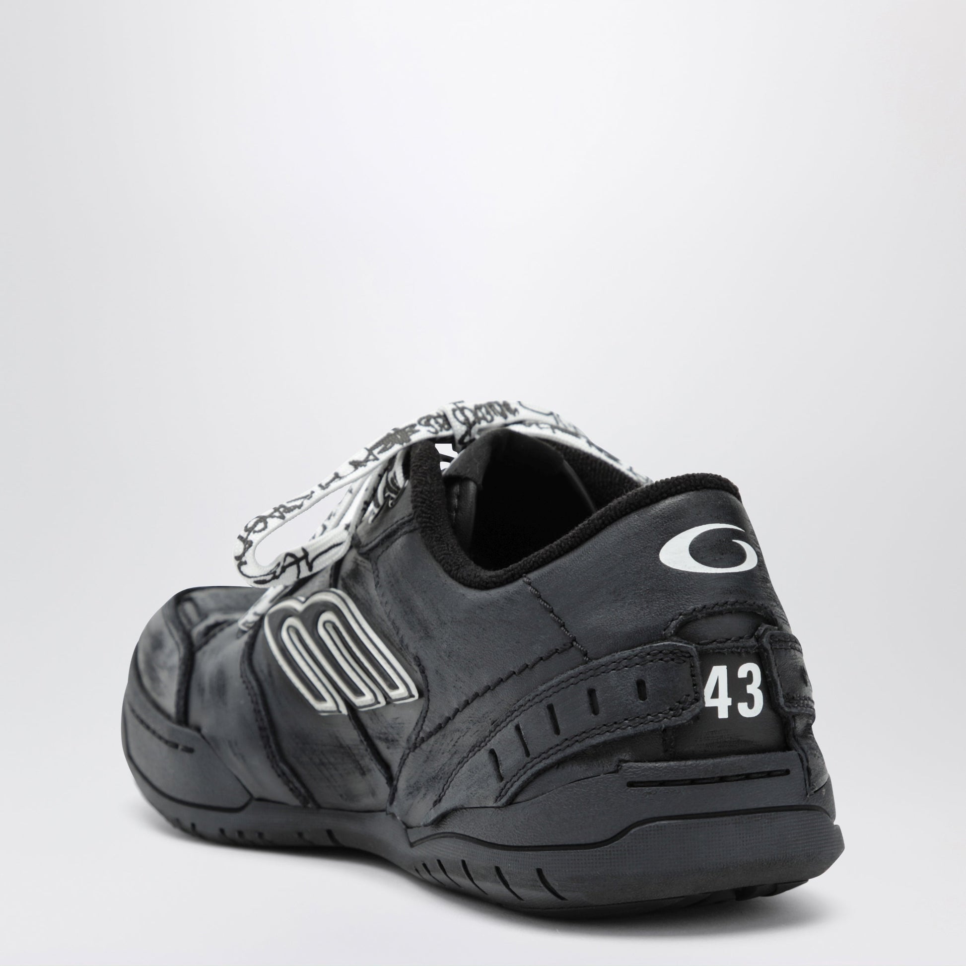 Balenciaga Hamptons Worn-Out Black Sneakers Men BALENCIAGA