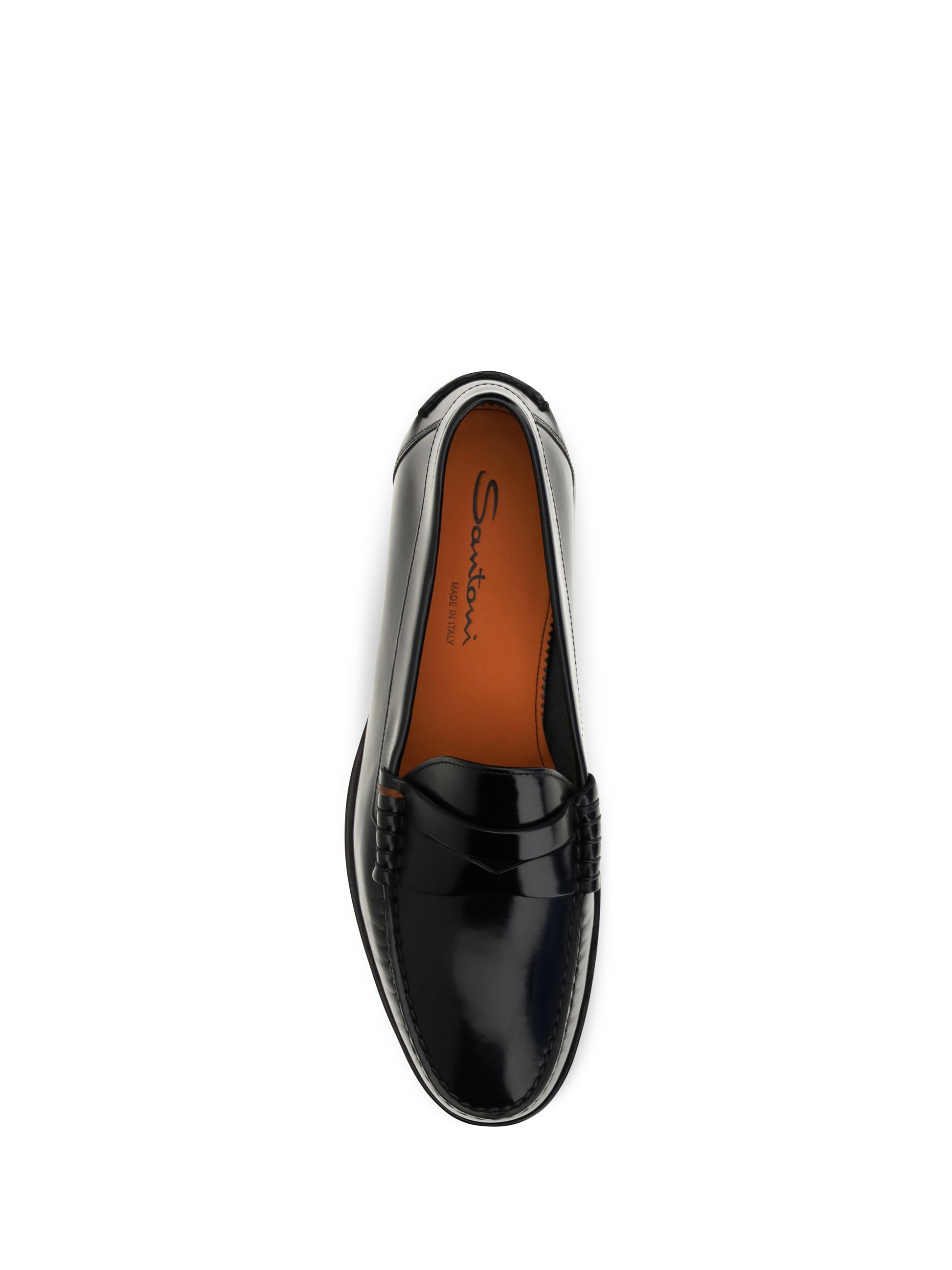 Santoni Men College A Novembre Patent Leather Loafers SANTONI