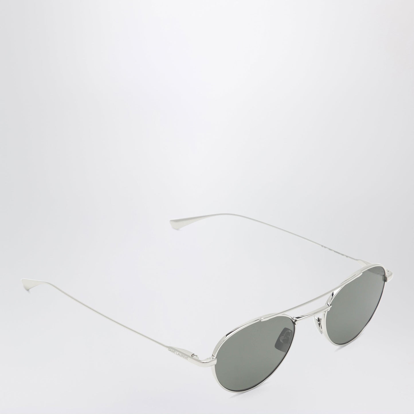 Saint Laurent Sl 97 Sunglasses In Silver / Grey Men SAINT LAURENT