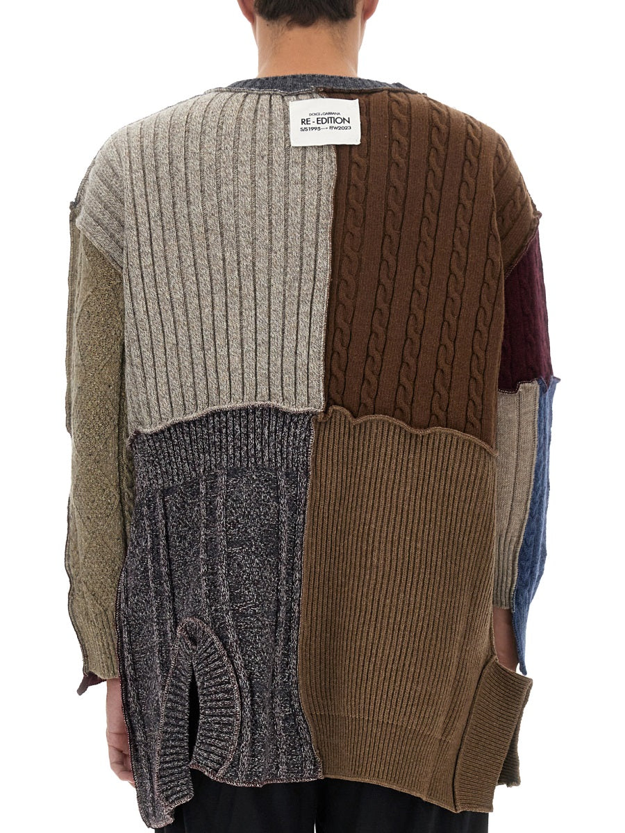 Dolce & Gabbana Men Patchwork Cardigan DOLCE & GABBANA