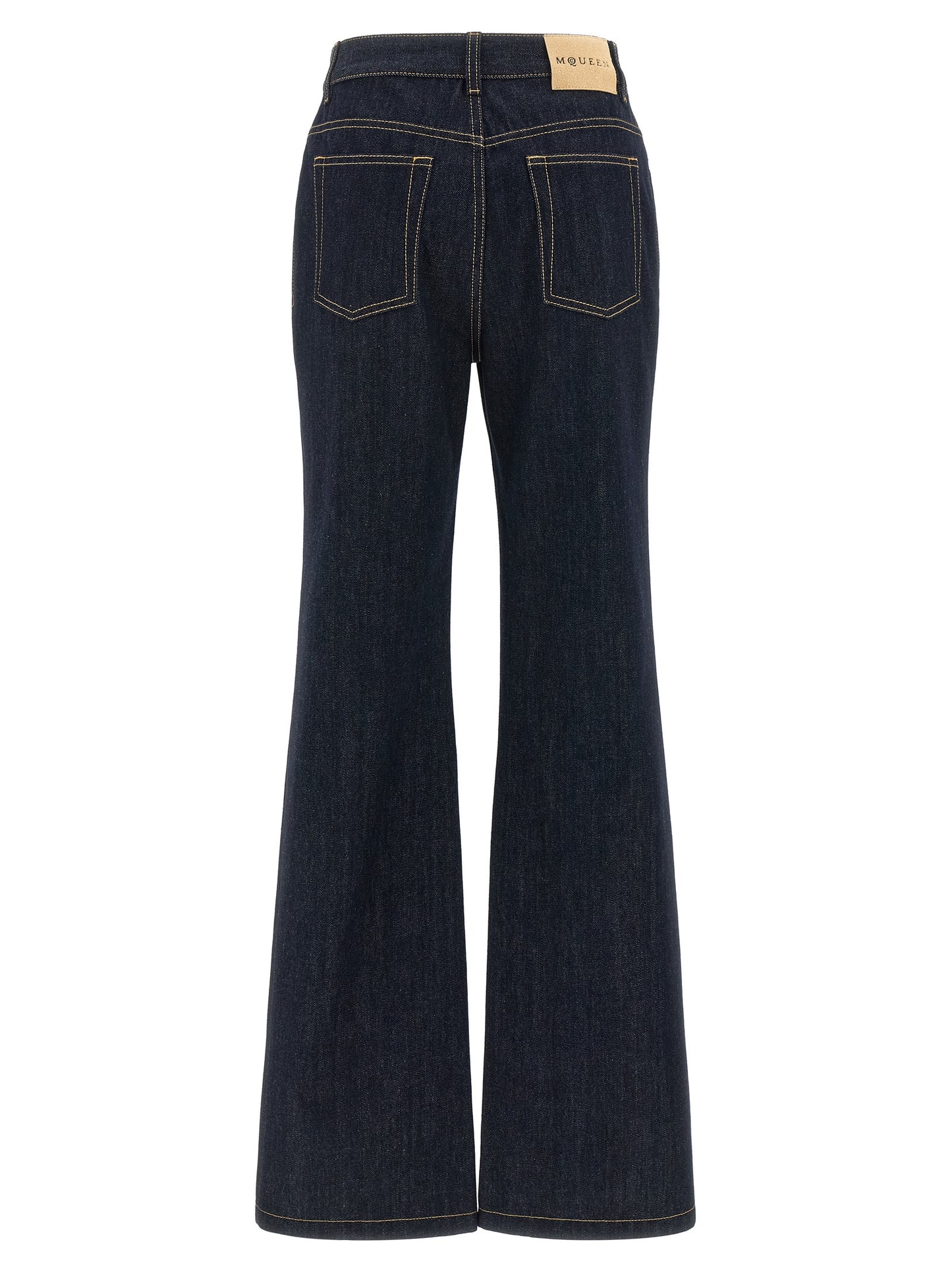 Mcqueen Women Straight Leg Jeans ALEXANDER MCQUEEN