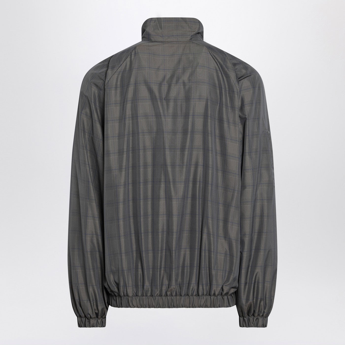 Balenciaga Grey/Blue Nylon Zip-Up Jacket Men BALENCIAGA