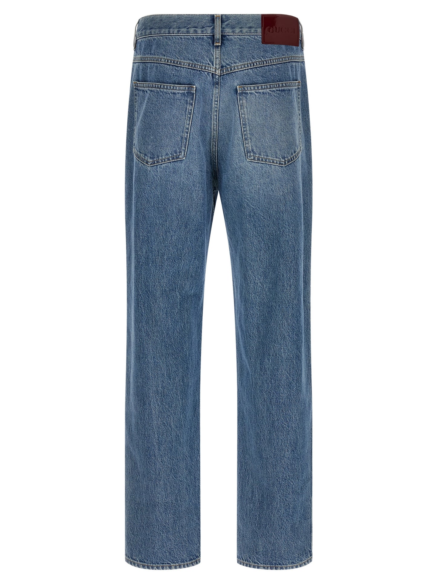 Gucci Men Délavé Effect Denim Jeans GUCCI