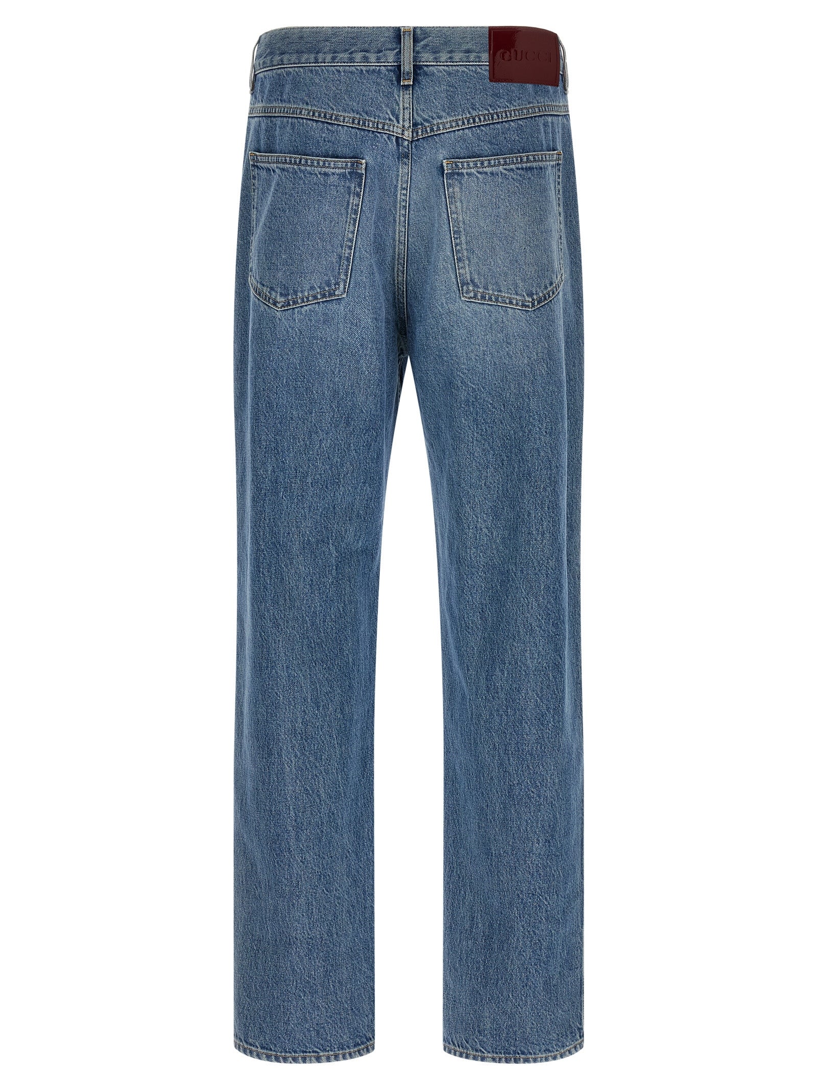 Gucci Men Délavé Effect Denim Jeans GUCCI