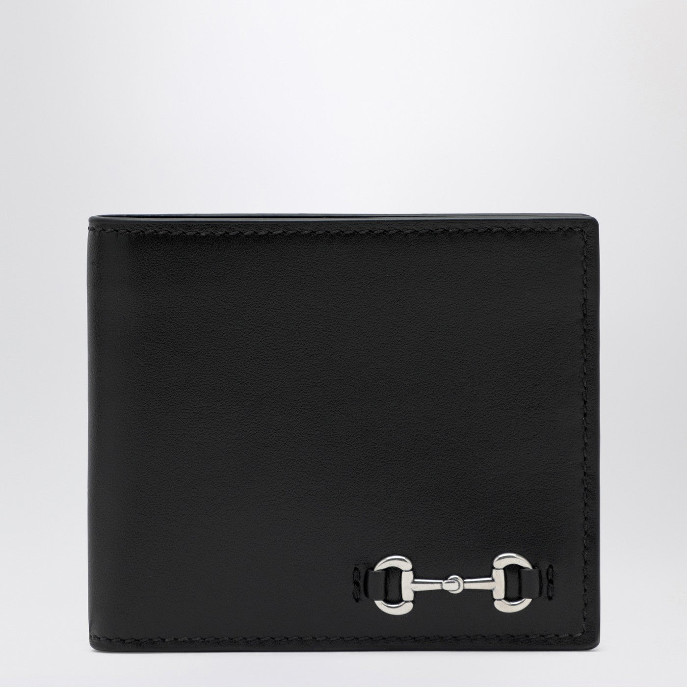 Gucci Black Bi-Fold Wallet With Horsebit Men GUCCI