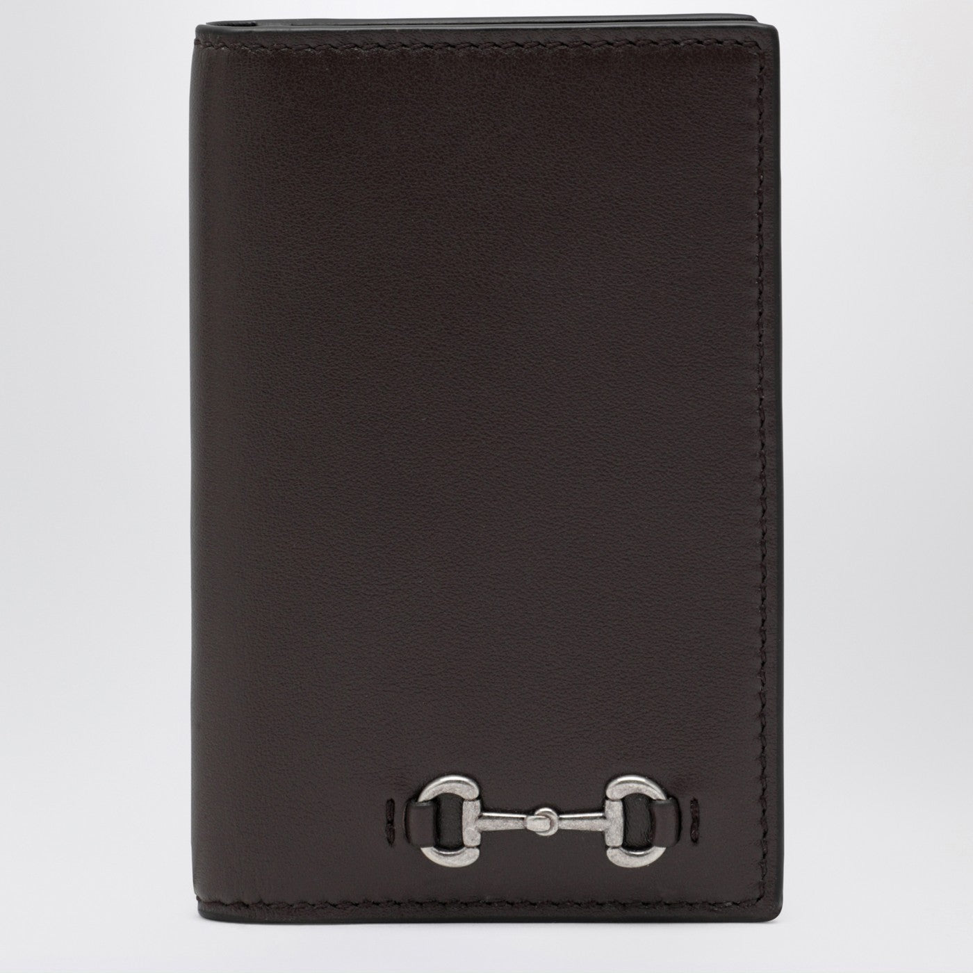 Gucci Cocoa Long Cardholder With Horsebit Men GUCCI