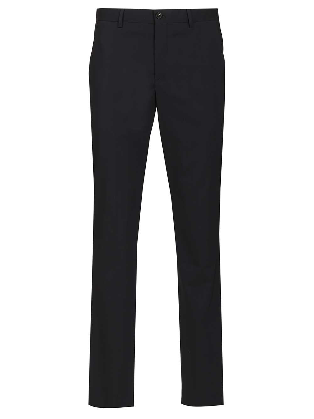 Giorgio Armani Men Flat Front Trousers In Virgin Wool GIORGIO ARMANI