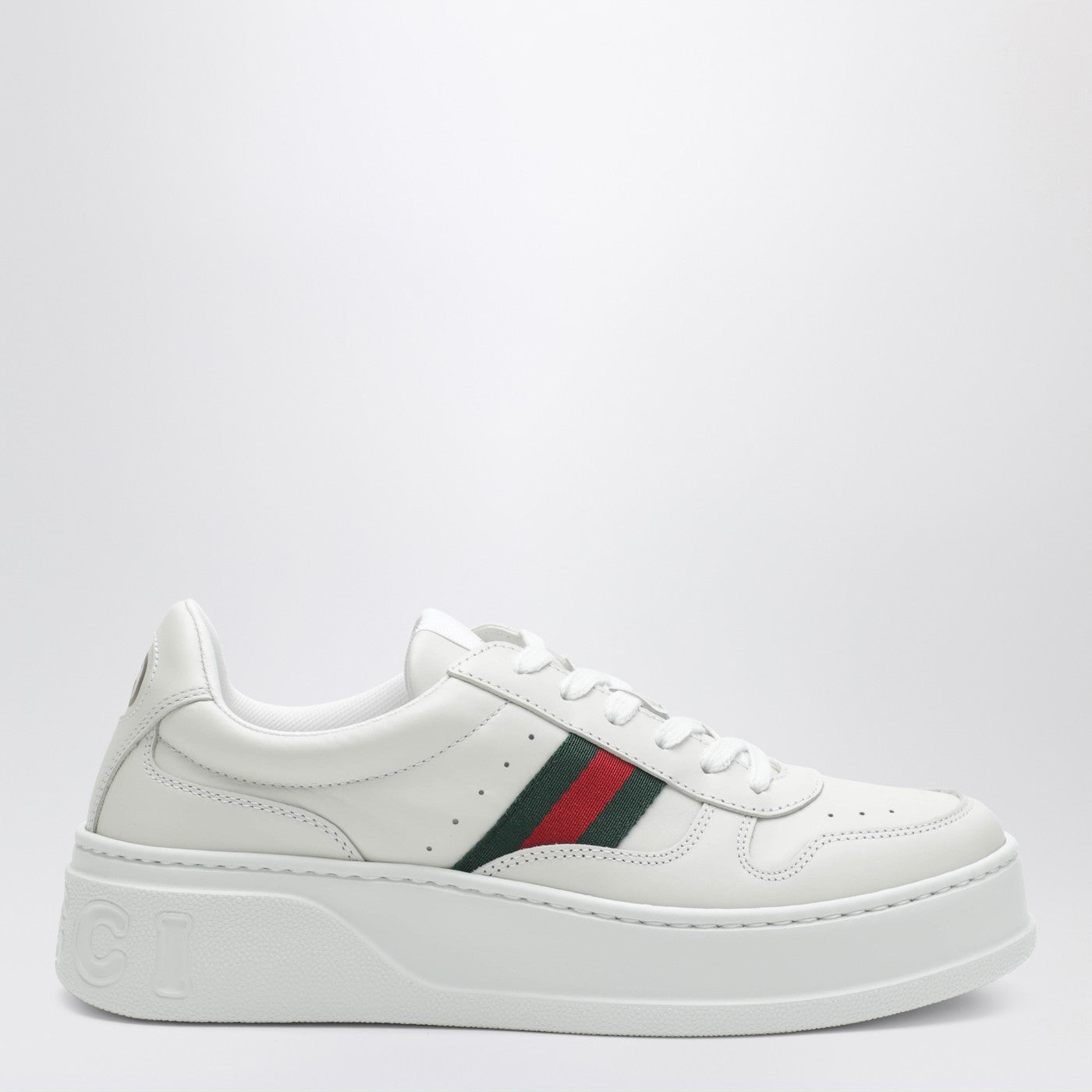 Gucci White Sneakers With Oversized Sole Women GUCCI
