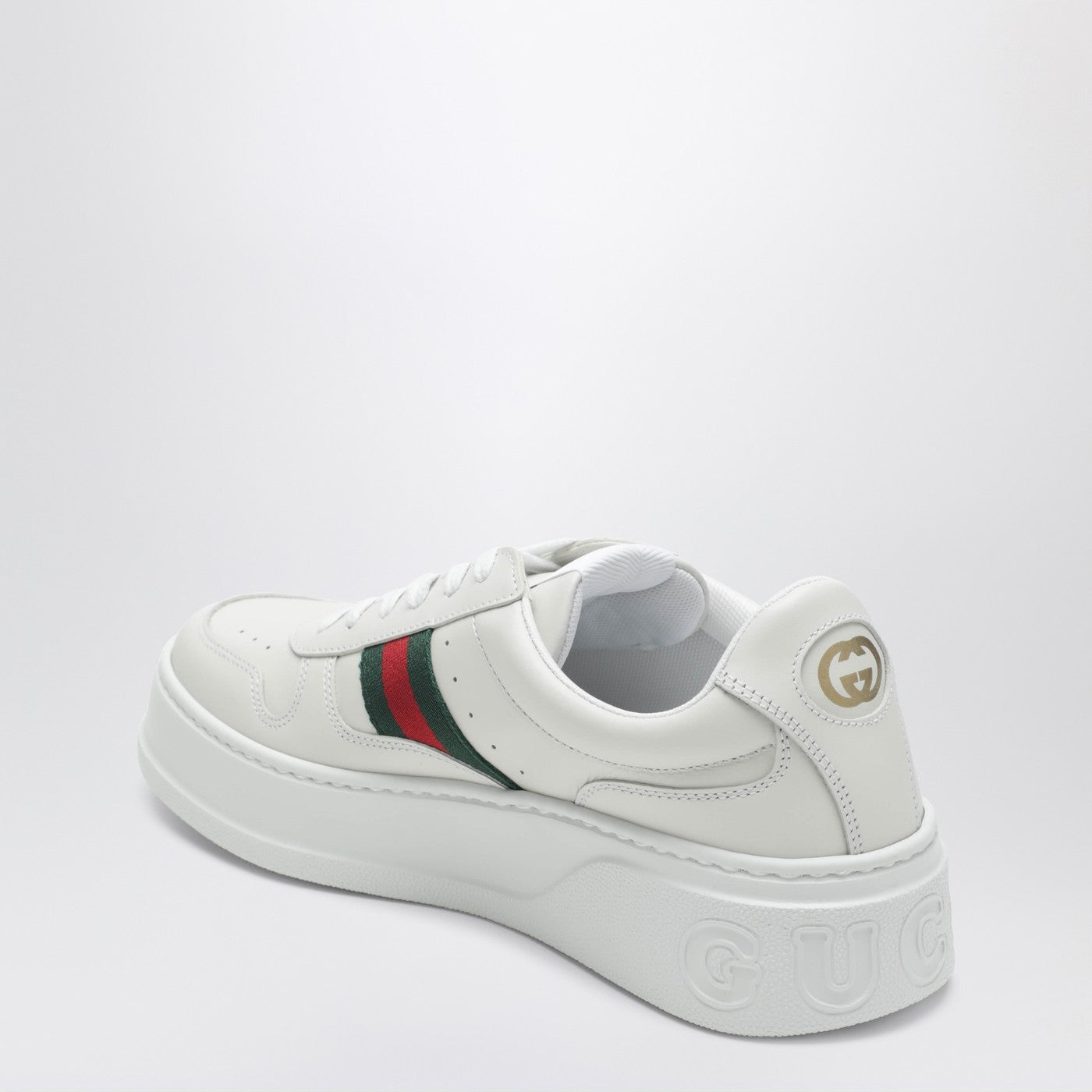 Gucci White Sneakers With Oversized Sole Women GUCCI