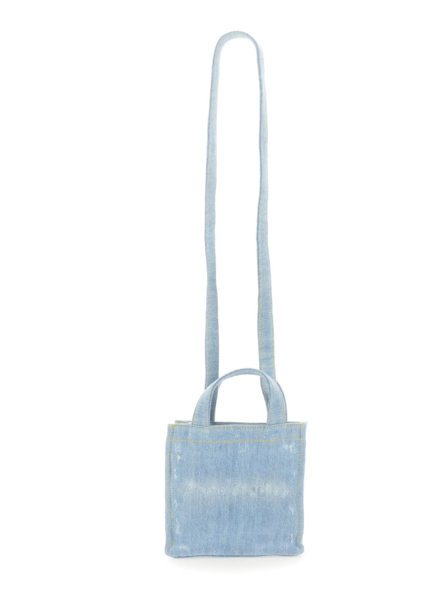 Acne Studios Women Mini Denim Shopper Bag With Logo ACNE STUDIOS
