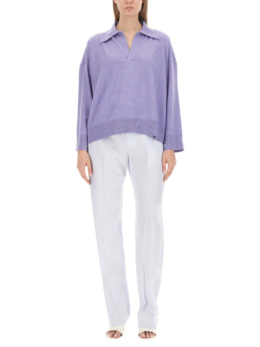 Bottega Veneta Women Wool Polo. BOTTEGA VENETA