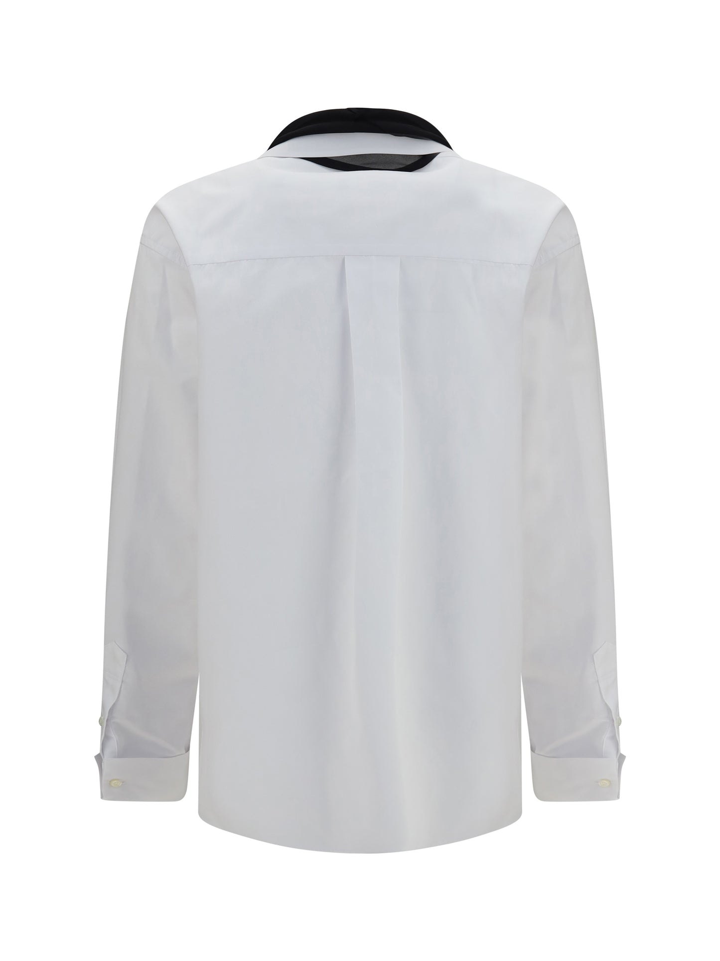 Sacai Women Cotton Poplin Scarf Shirt SACAI