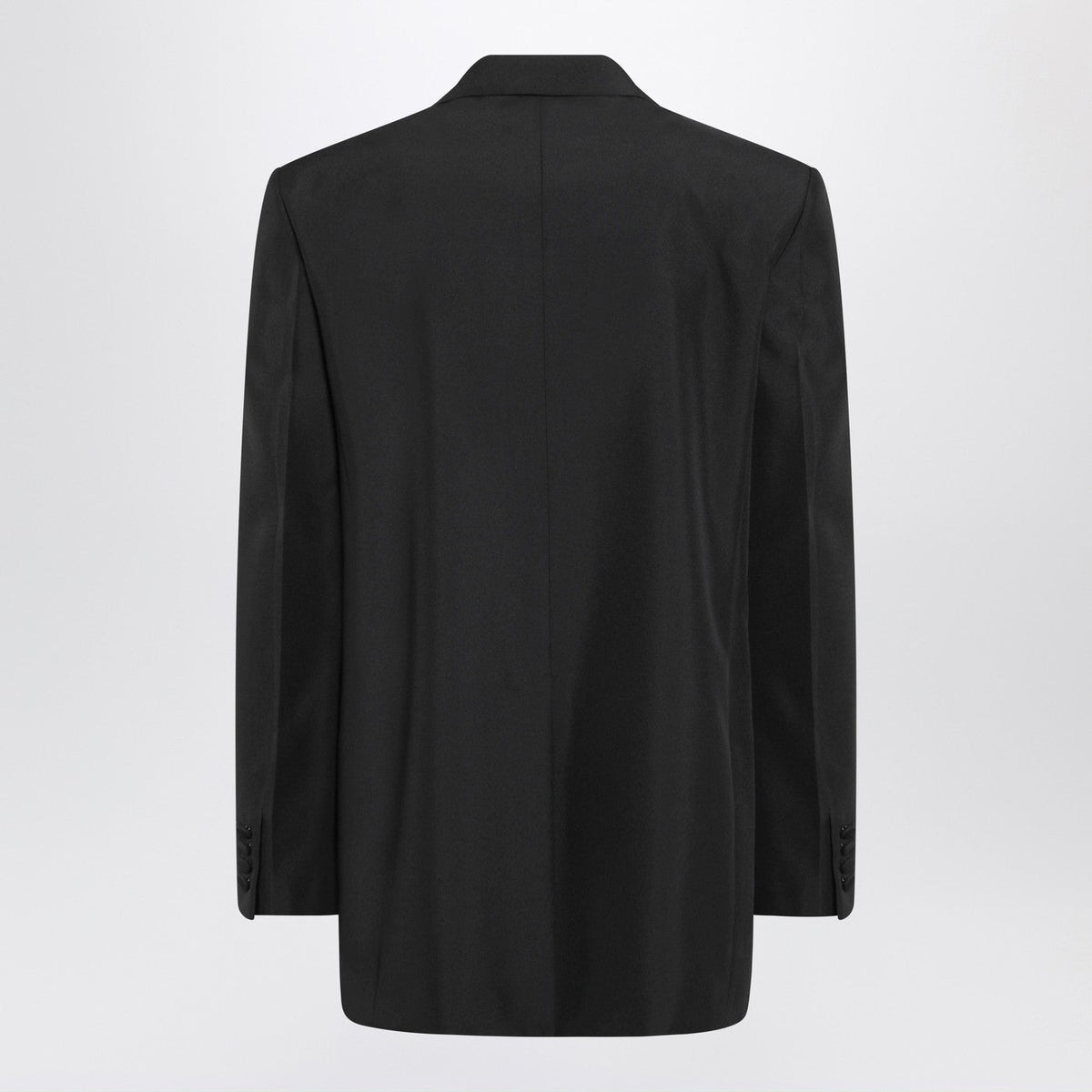 Gucci Black Double-Breasted Jacket In Technical Panama Men GUCCI